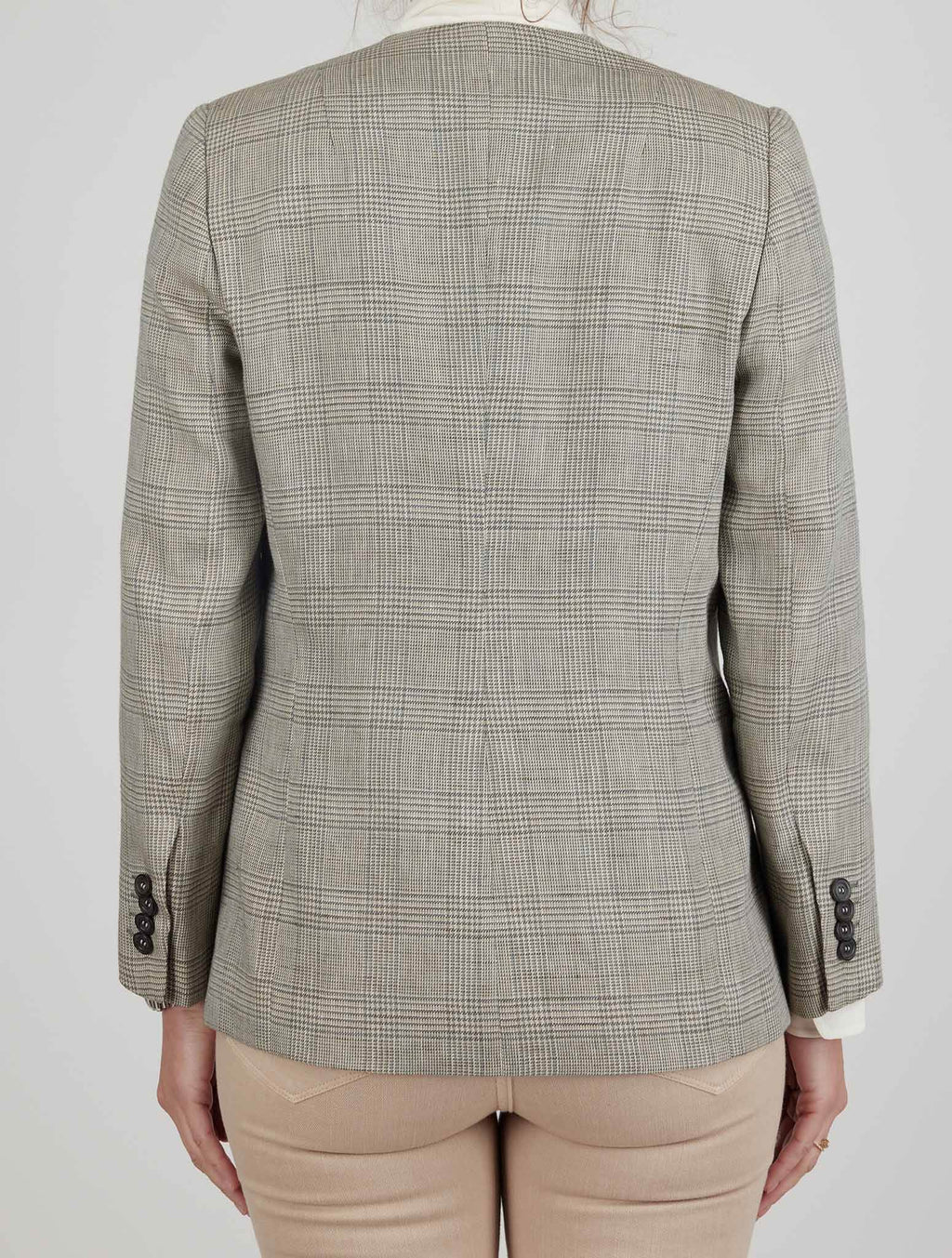 Kiton Multicolor Linen Cashmere Silk Blazer