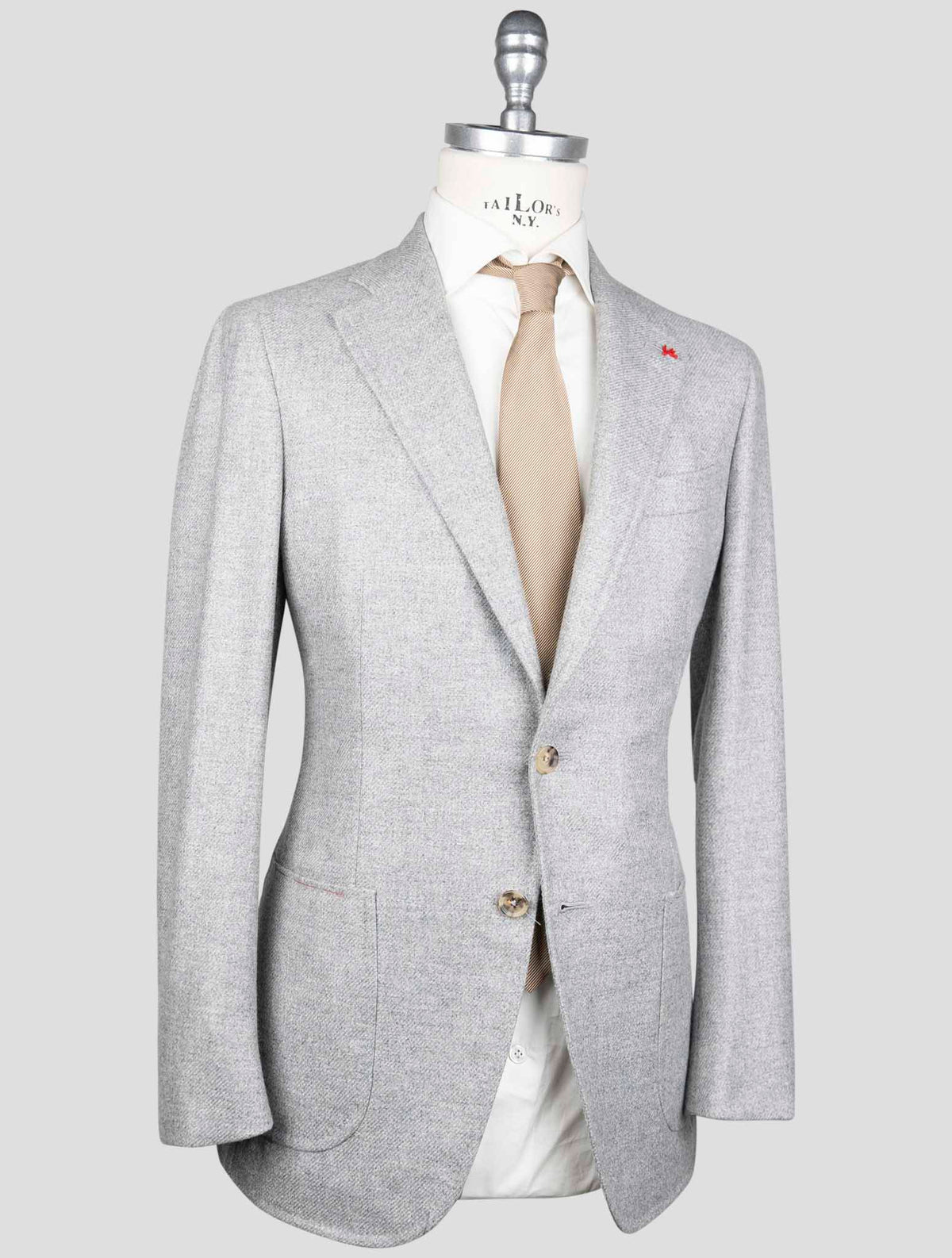 Isaia Isaia Gray Cashmere Blazer Gray 001