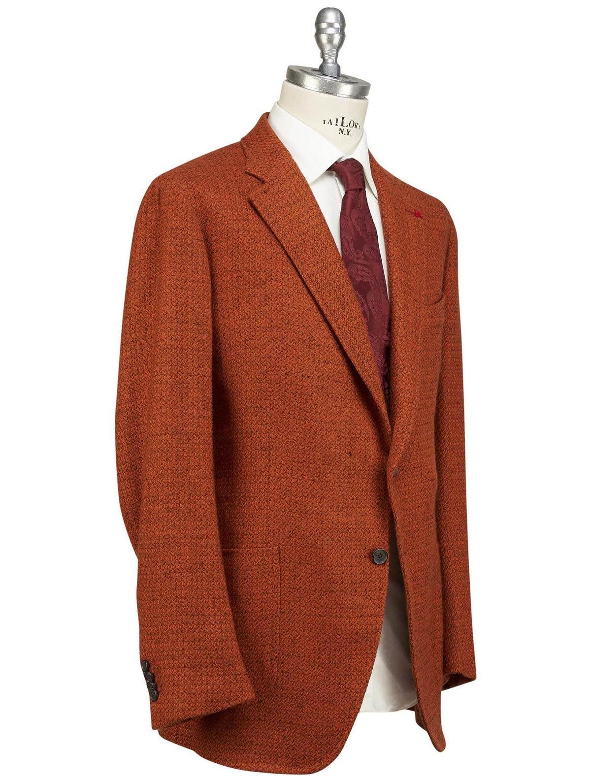 Isaia Isaia Orange Cashmere Vicuna Ea Blazer Orange 001
