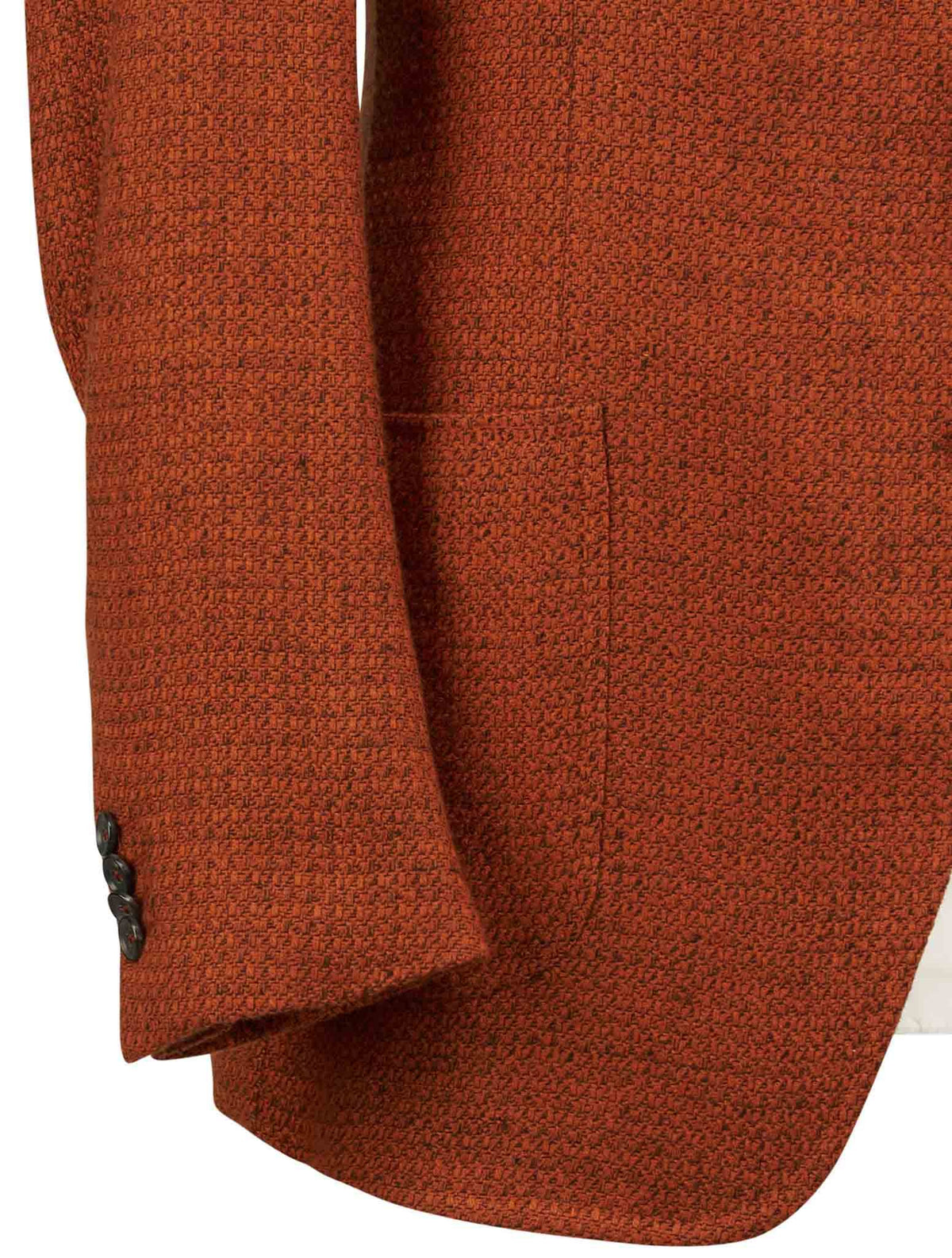 Isaia Orange Cashmere Vicuna Ea Blazer