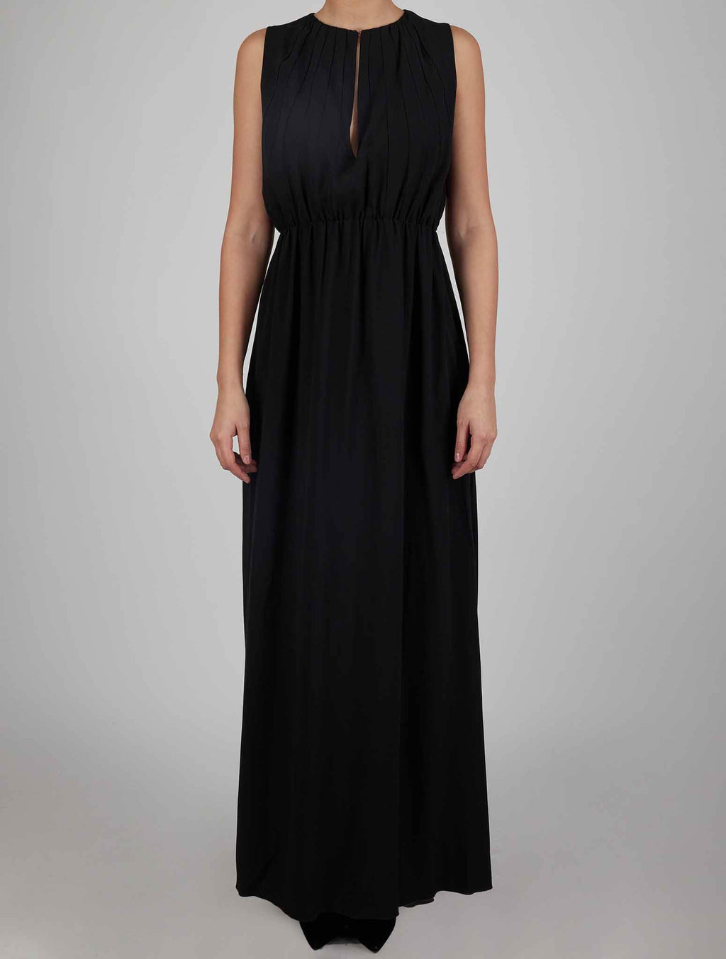 Kiton Dark Blue Silk Dress