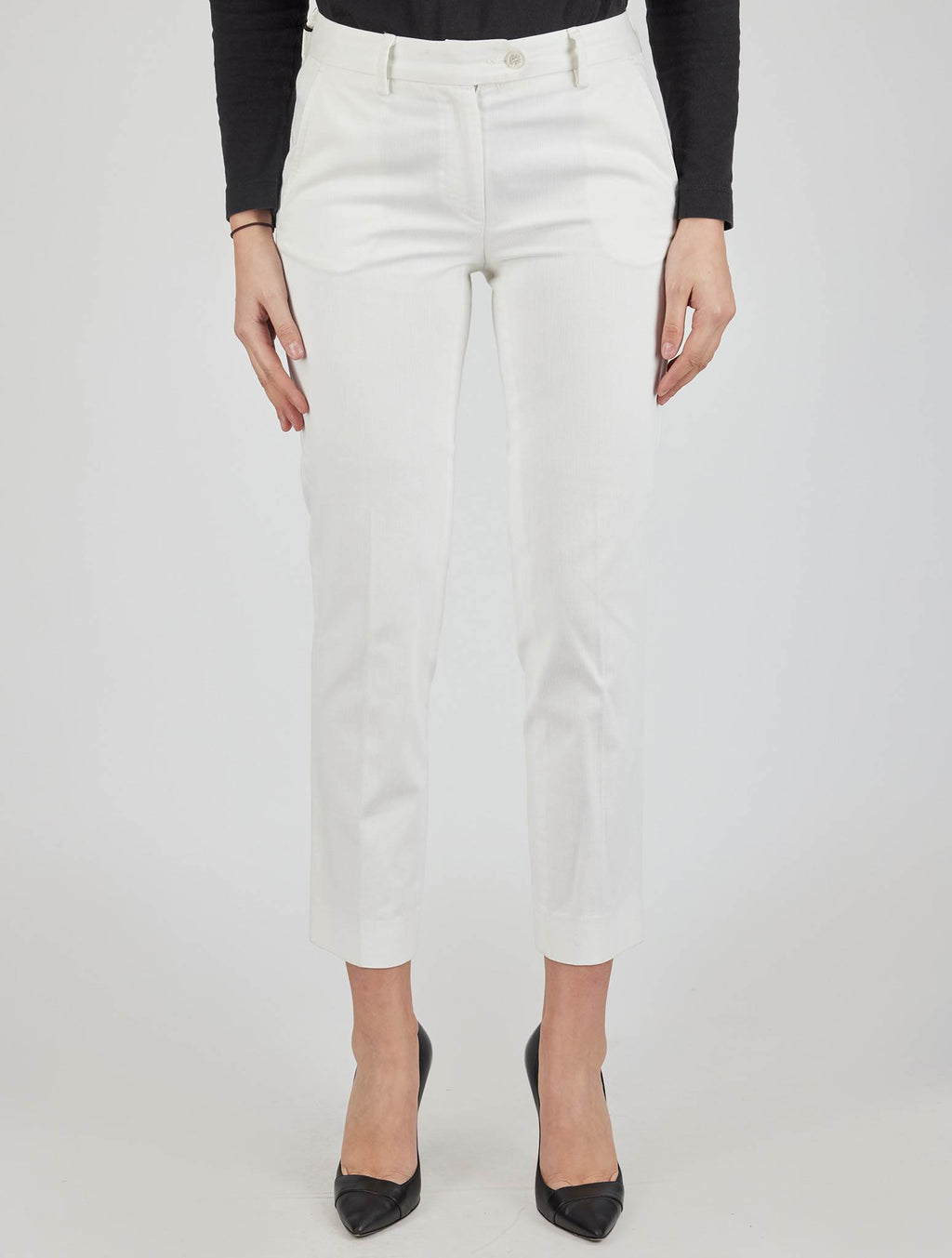 Kiton White Cotton Ea Pants