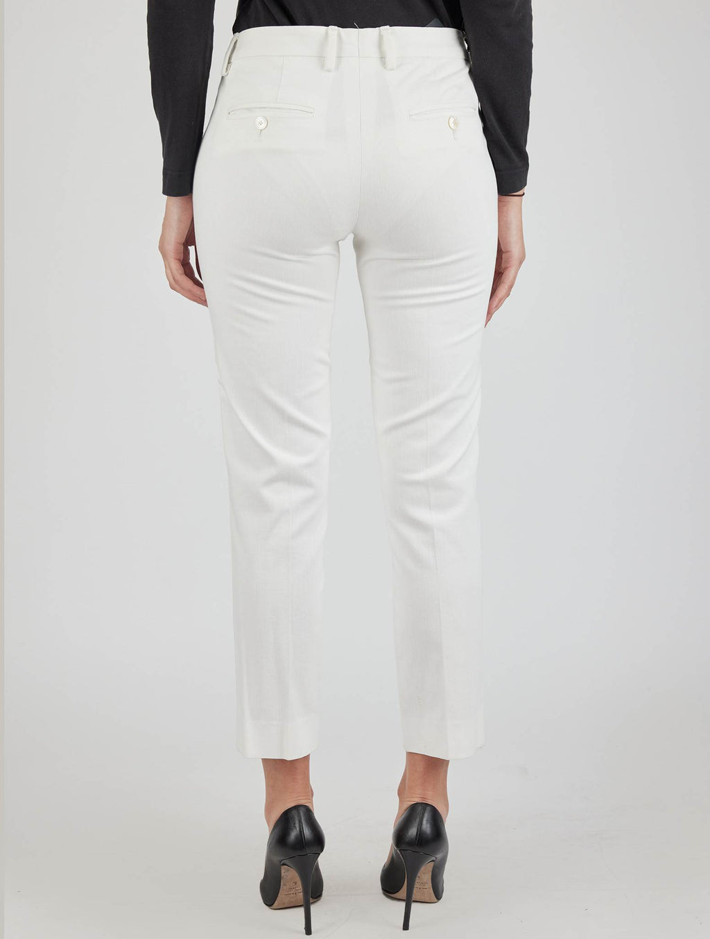 Kiton White Cotton Ea Pants