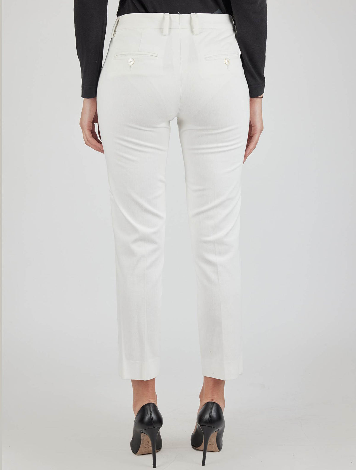Kiton White Cotton Ea Pants