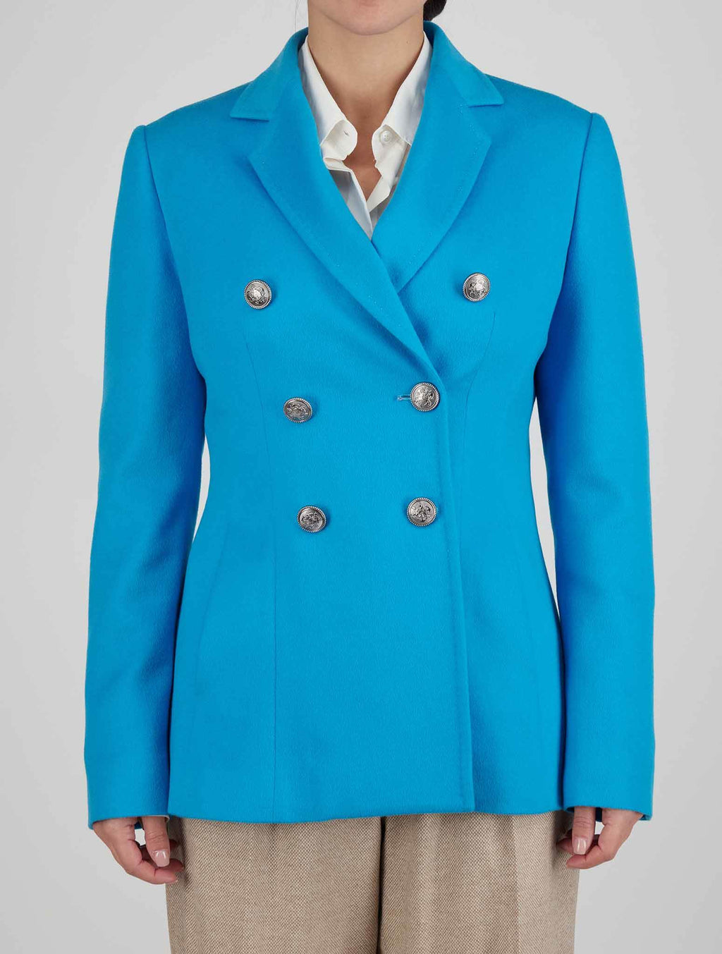 Kiton Light Blue Cashmere Blazer