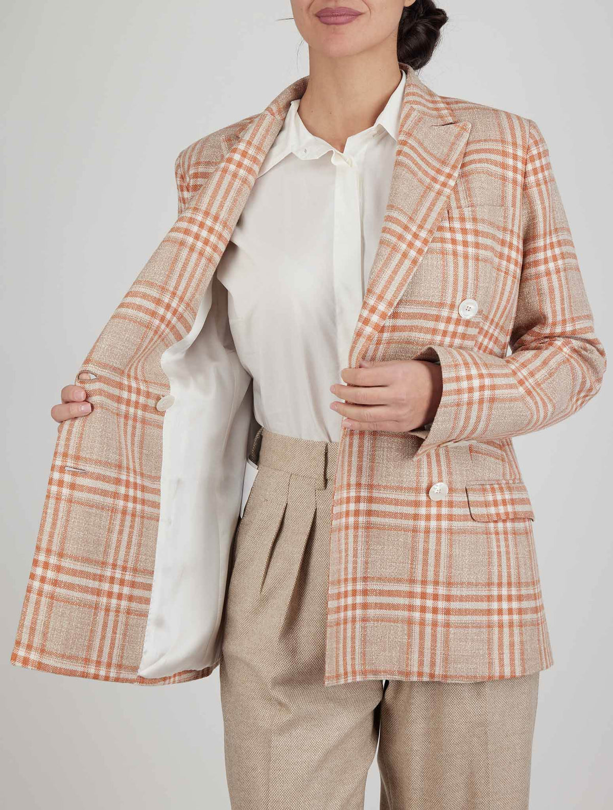 Kiton Multicolor Wool Alpaca Pa Blazer