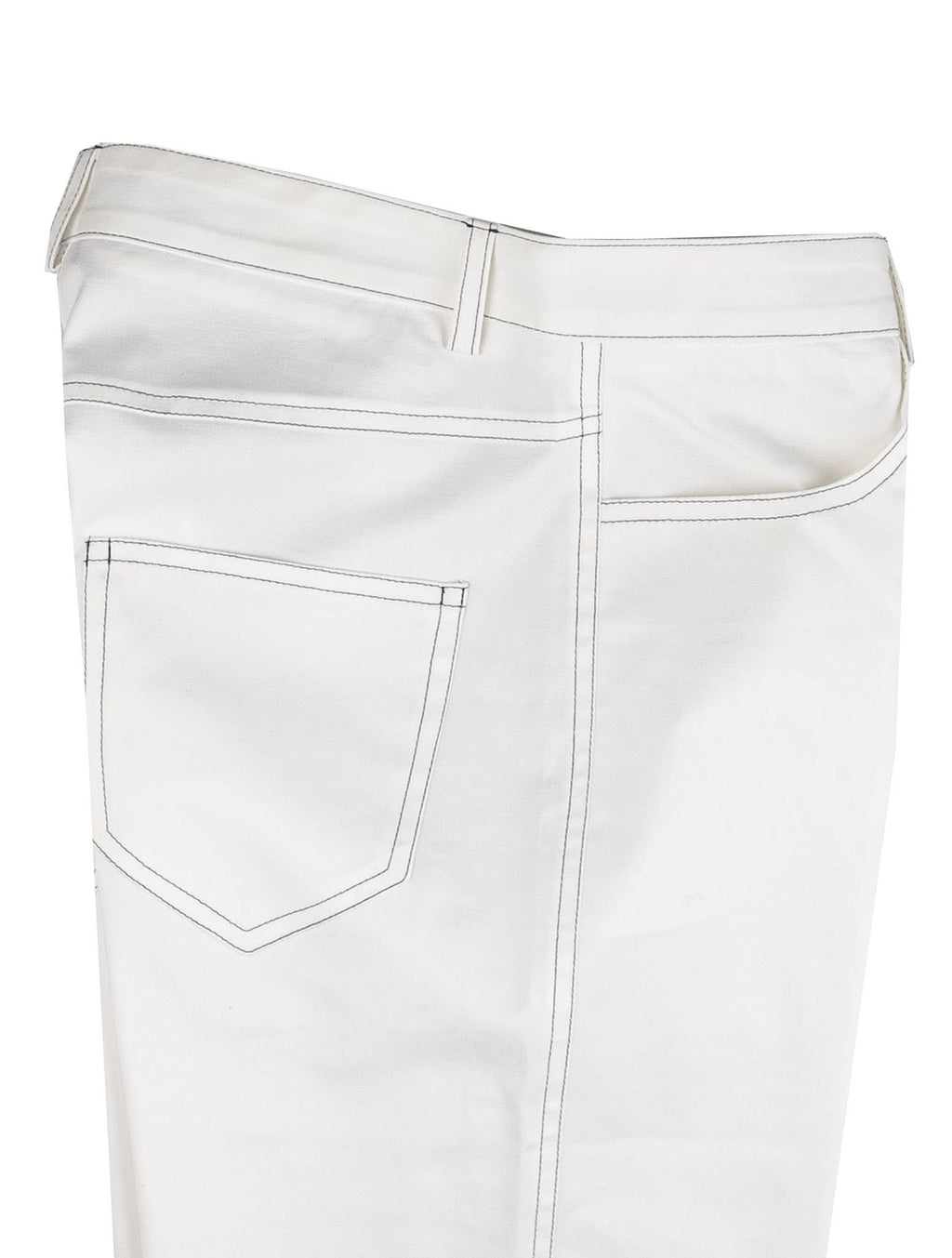 Kiton White Cotton Ea Jeans