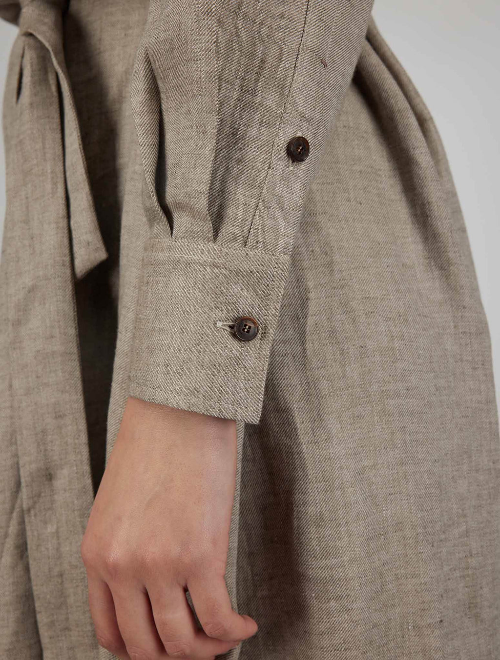 Kiton Beige Linen Dress