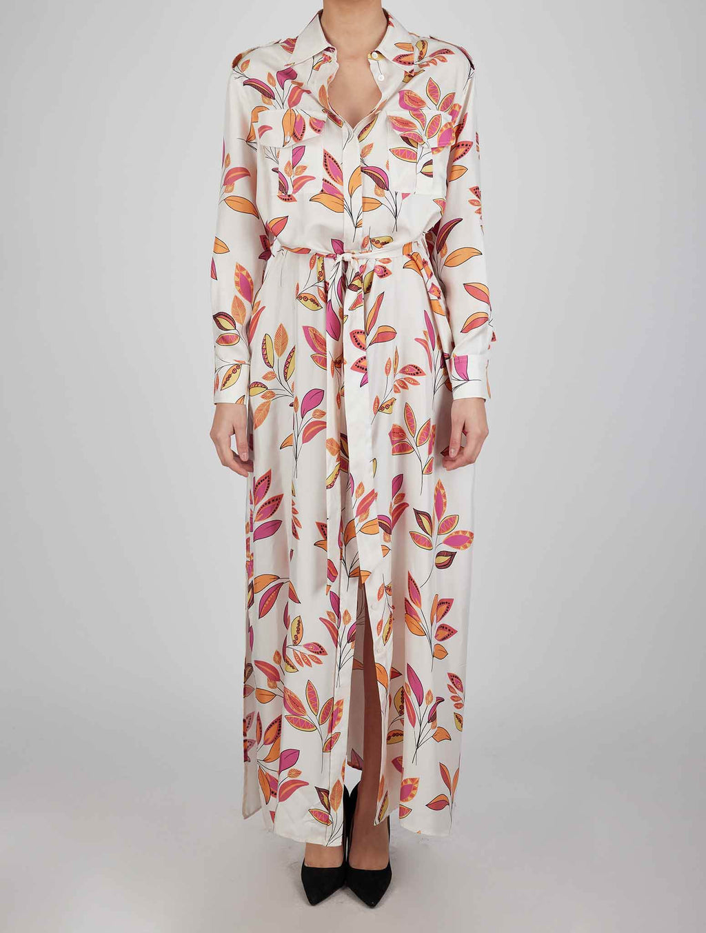 Kiton Multicolor Linen Dress