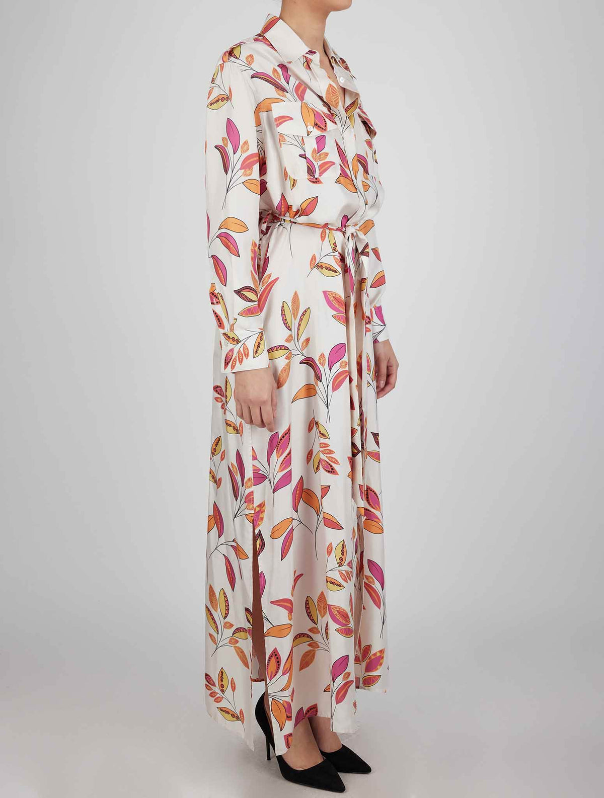 Kiton Kiton Multicolor Linen Dress Multicolor 001