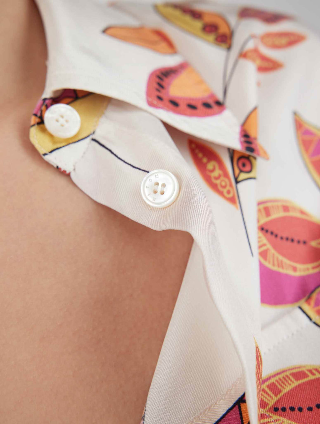 Kiton Multicolor Linen Dress