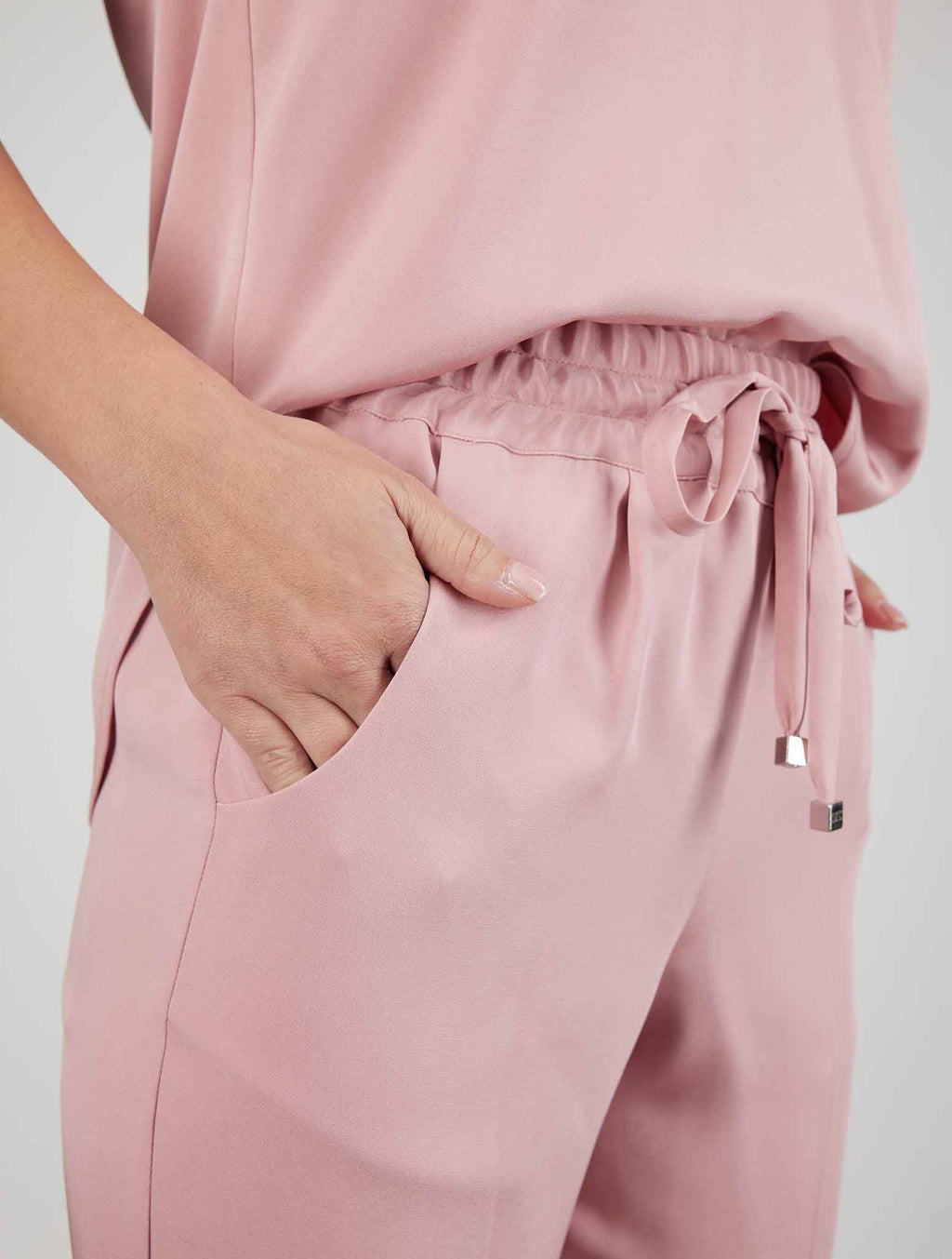 Kiton Pink Silk Ea Shirt + Pants