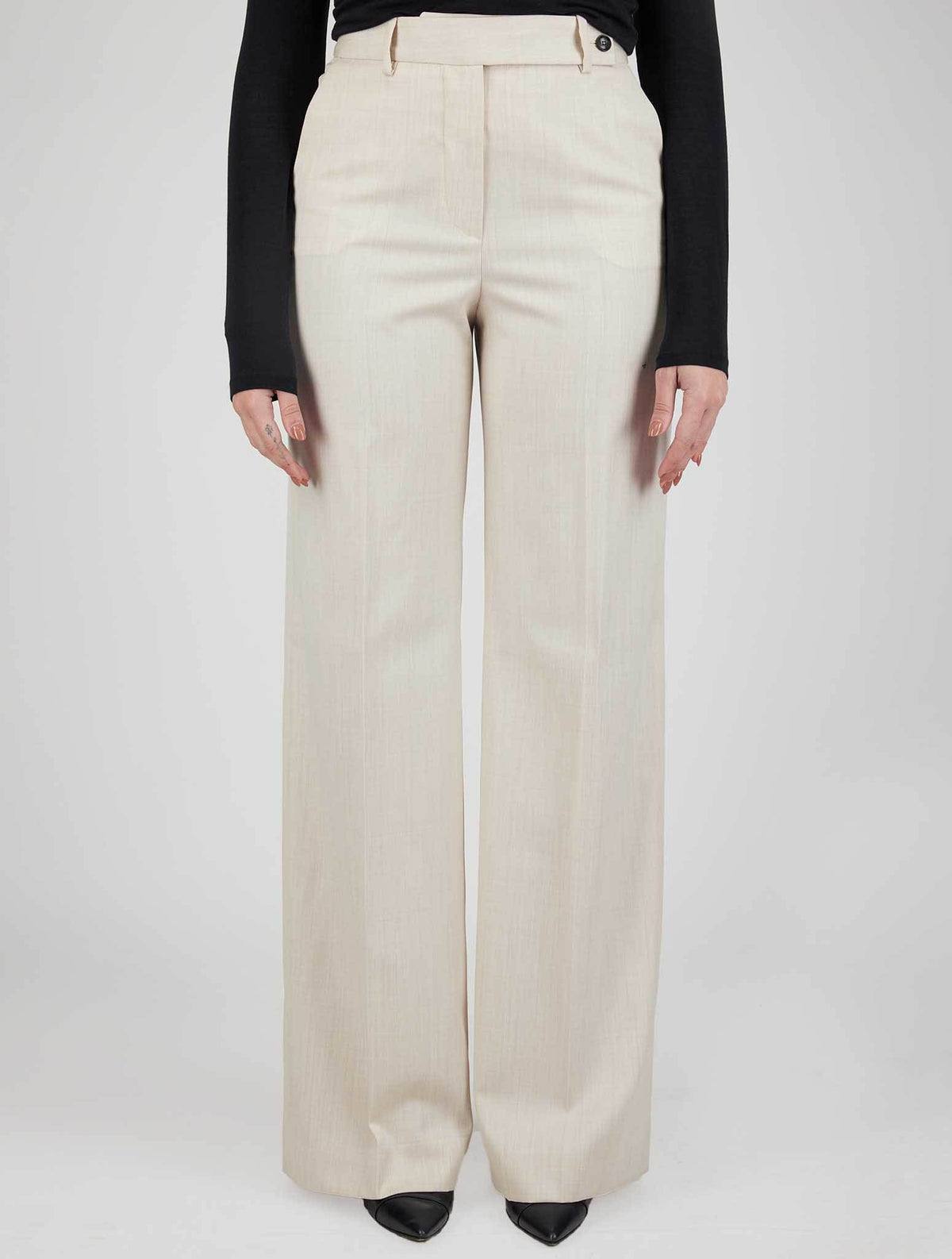 Kiton Kiton Beige Virgin Wool Pants Beige 000