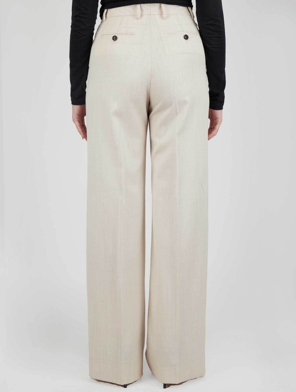Kiton Beige Virgin Wool Pants