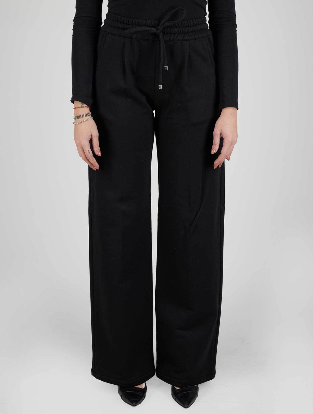 Kiton Kiton Black Cotton Cashmere Pants Black 000