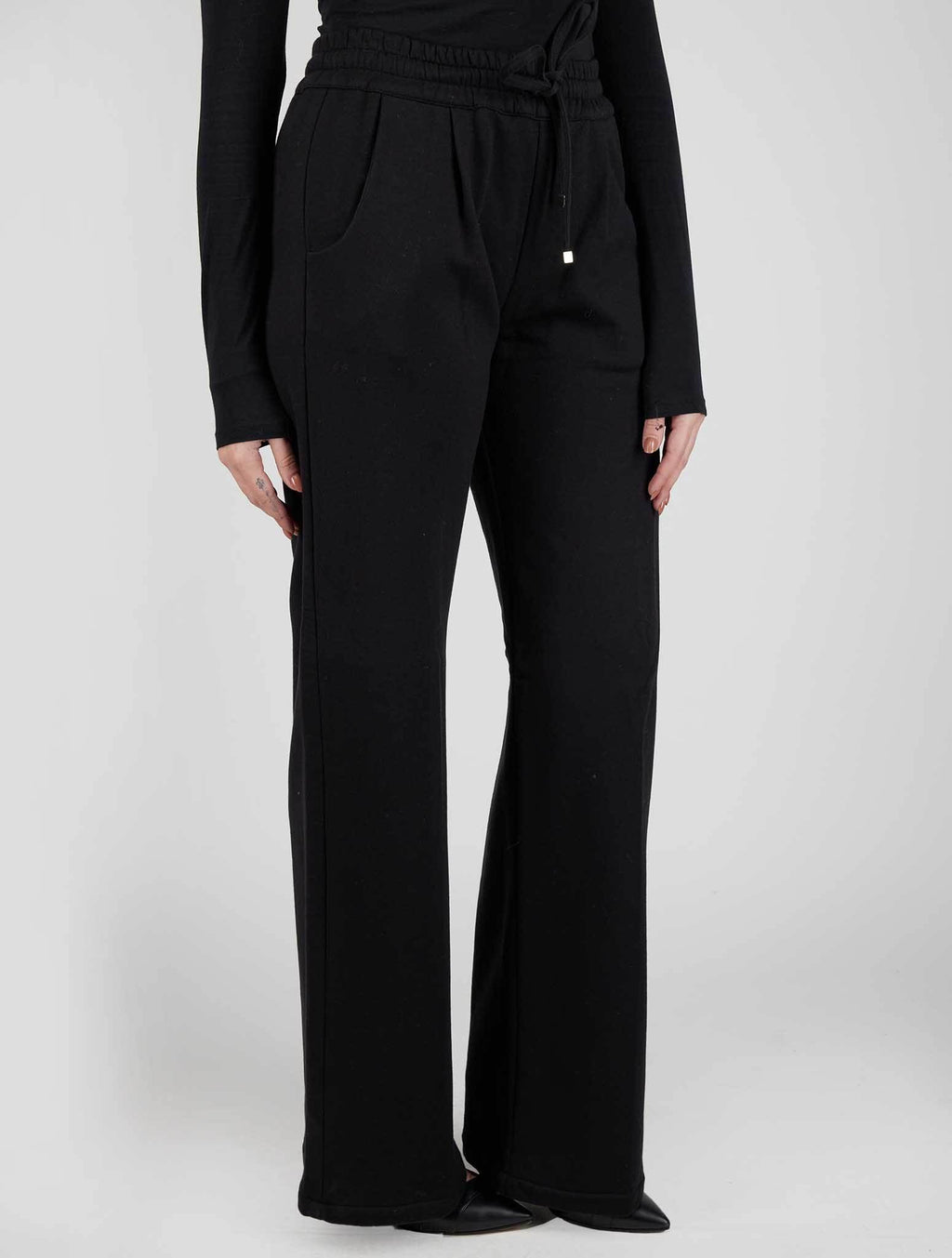 Kiton Kiton Black Cotton Cashmere Pants Black 001