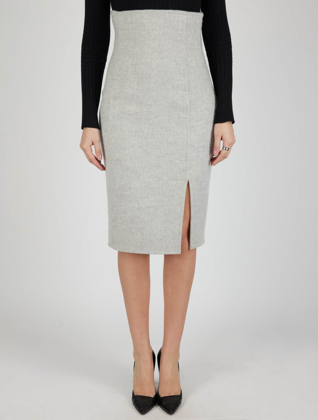Kiton Kiton Gray Cashmere Skirt Gray 000