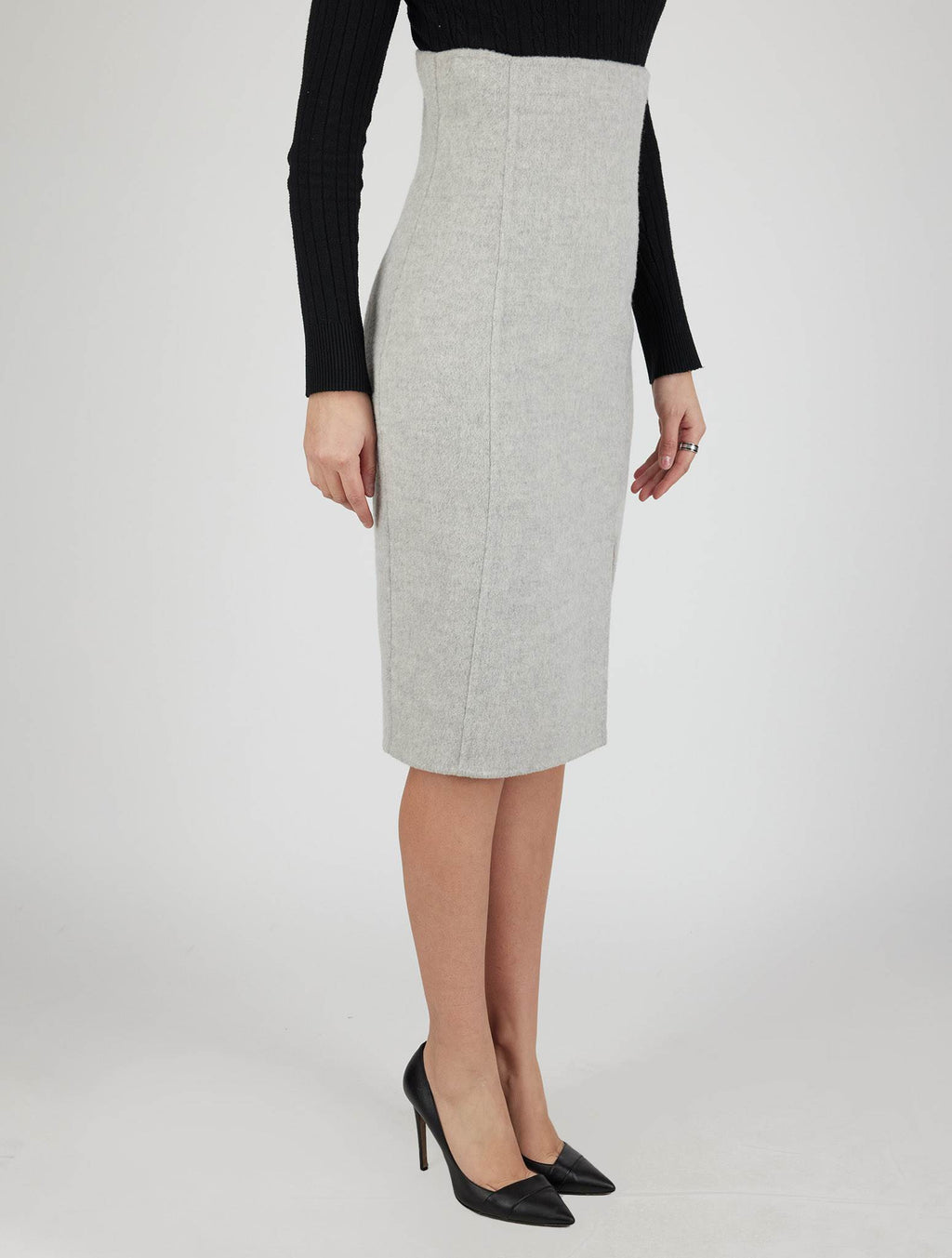Kiton Kiton Gray Cashmere Skirt Gray 001