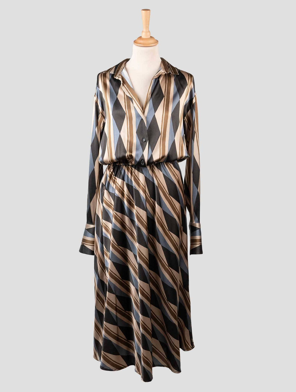 Kiton Kiton Multicolor Silk Dress Multicolor 000