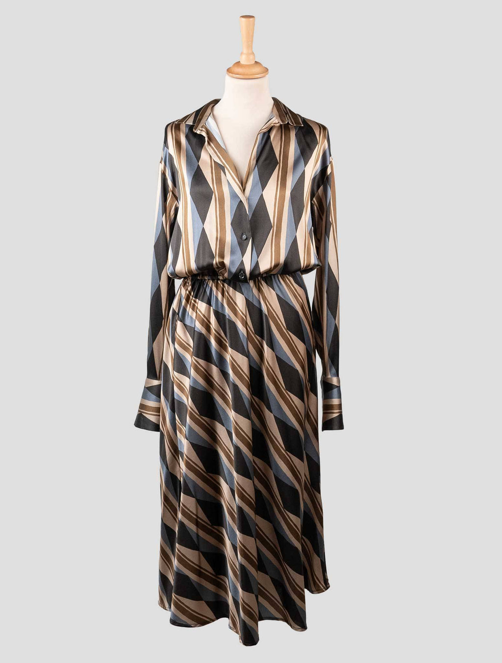 Kiton Multicolor Silk Dress