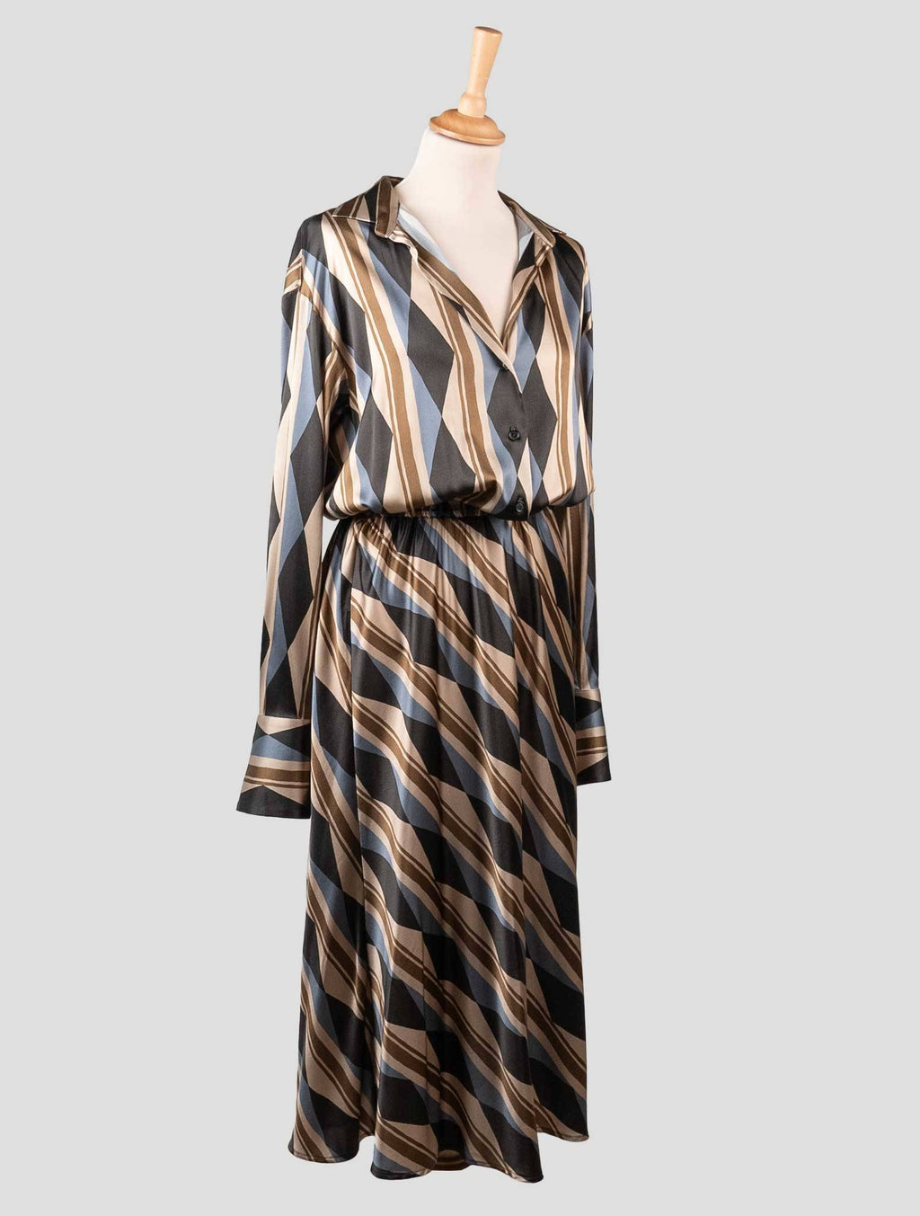 Kiton Kiton Multicolor Silk Dress Multicolor 001