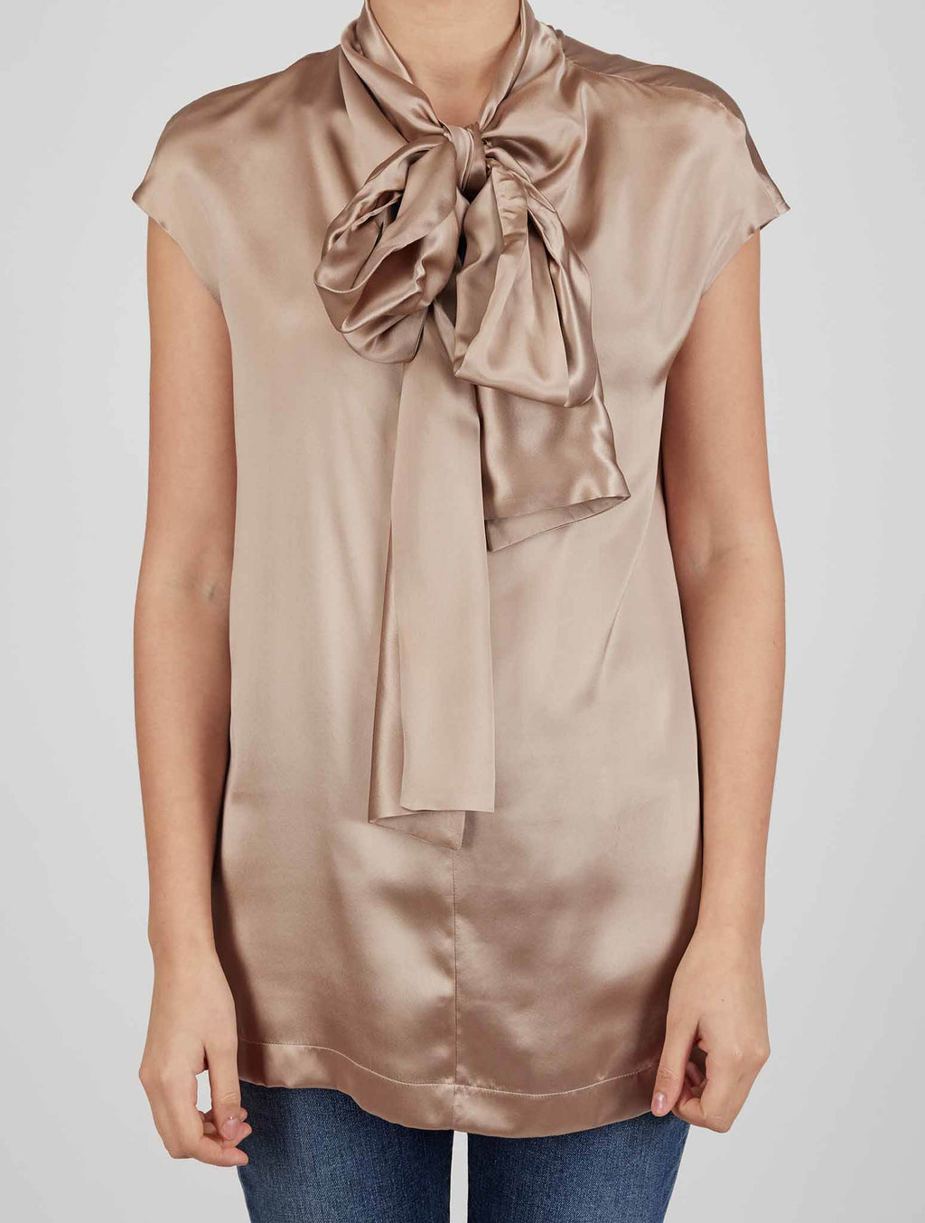 Kiton Brown Silk Shirt