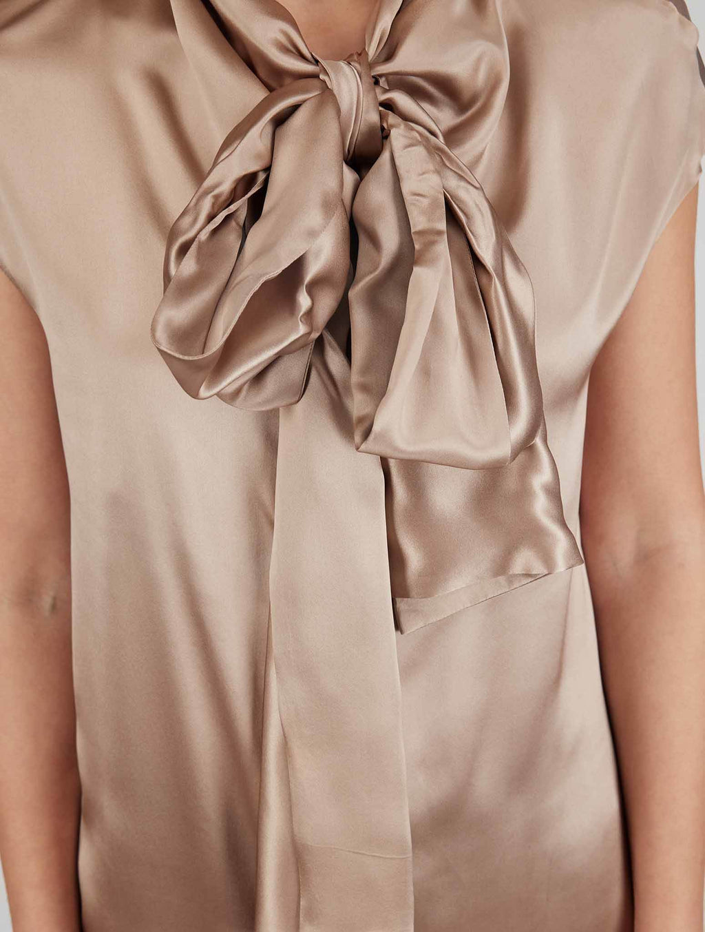 Kiton Brown Silk Shirt