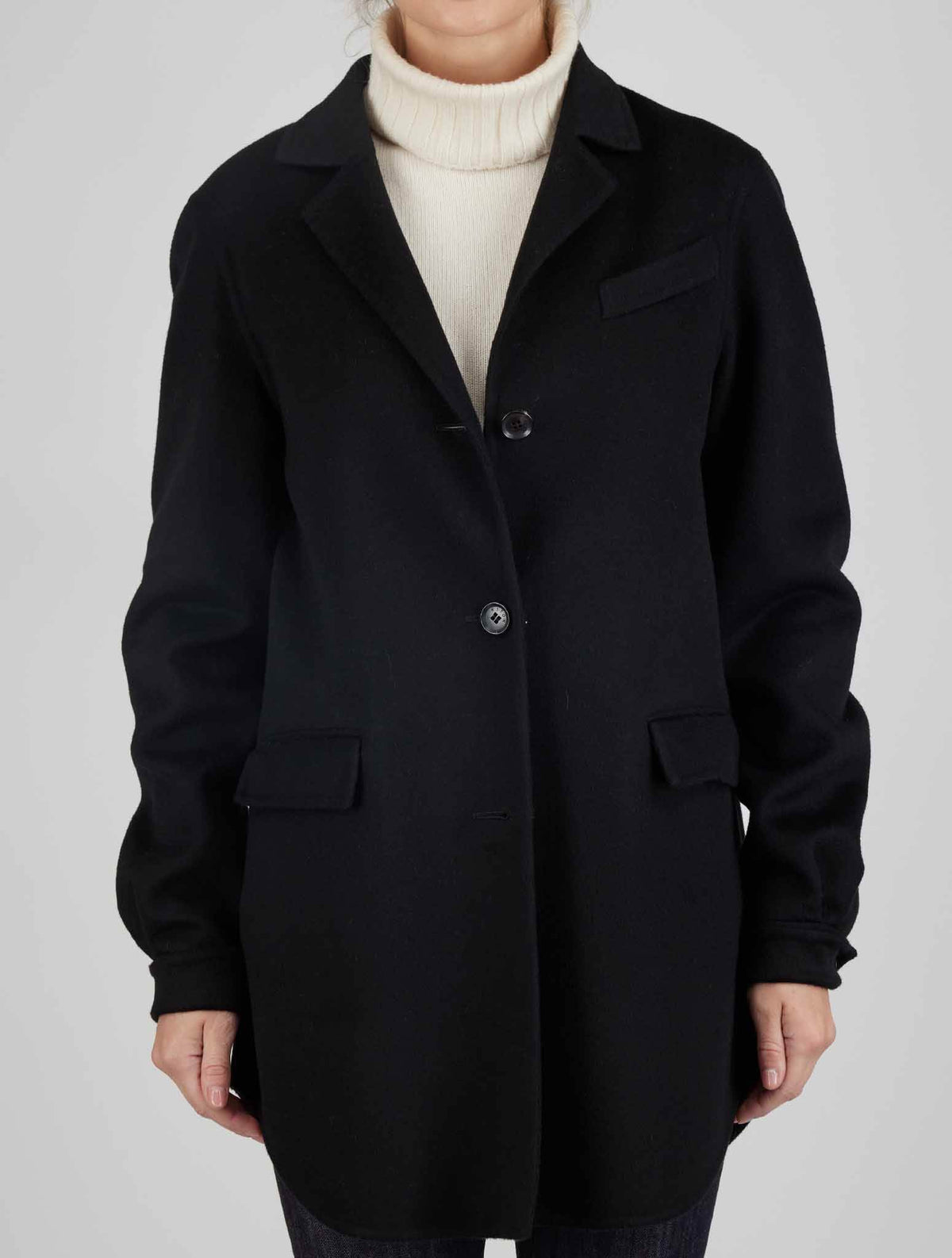 kiton Black Cashmere Blazer