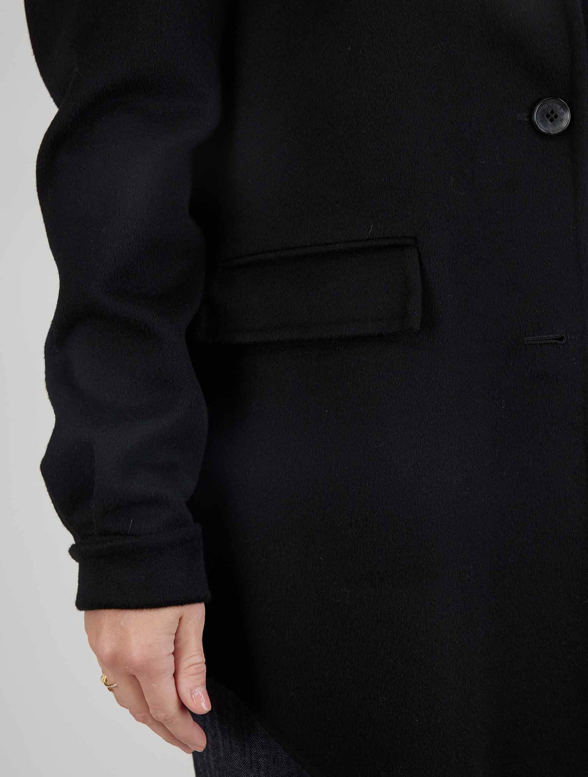 kiton Black Cashmere Blazer
