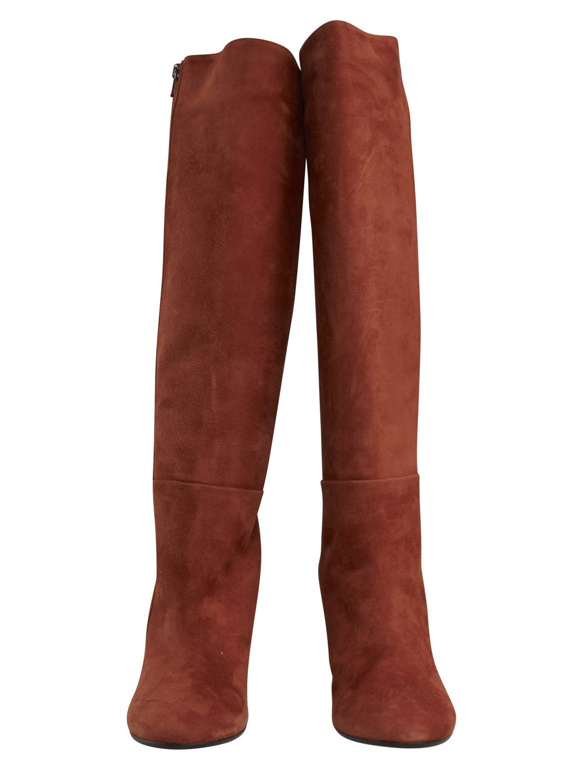 Kiton Kiton Orange Leather Suede Boots Orange 001