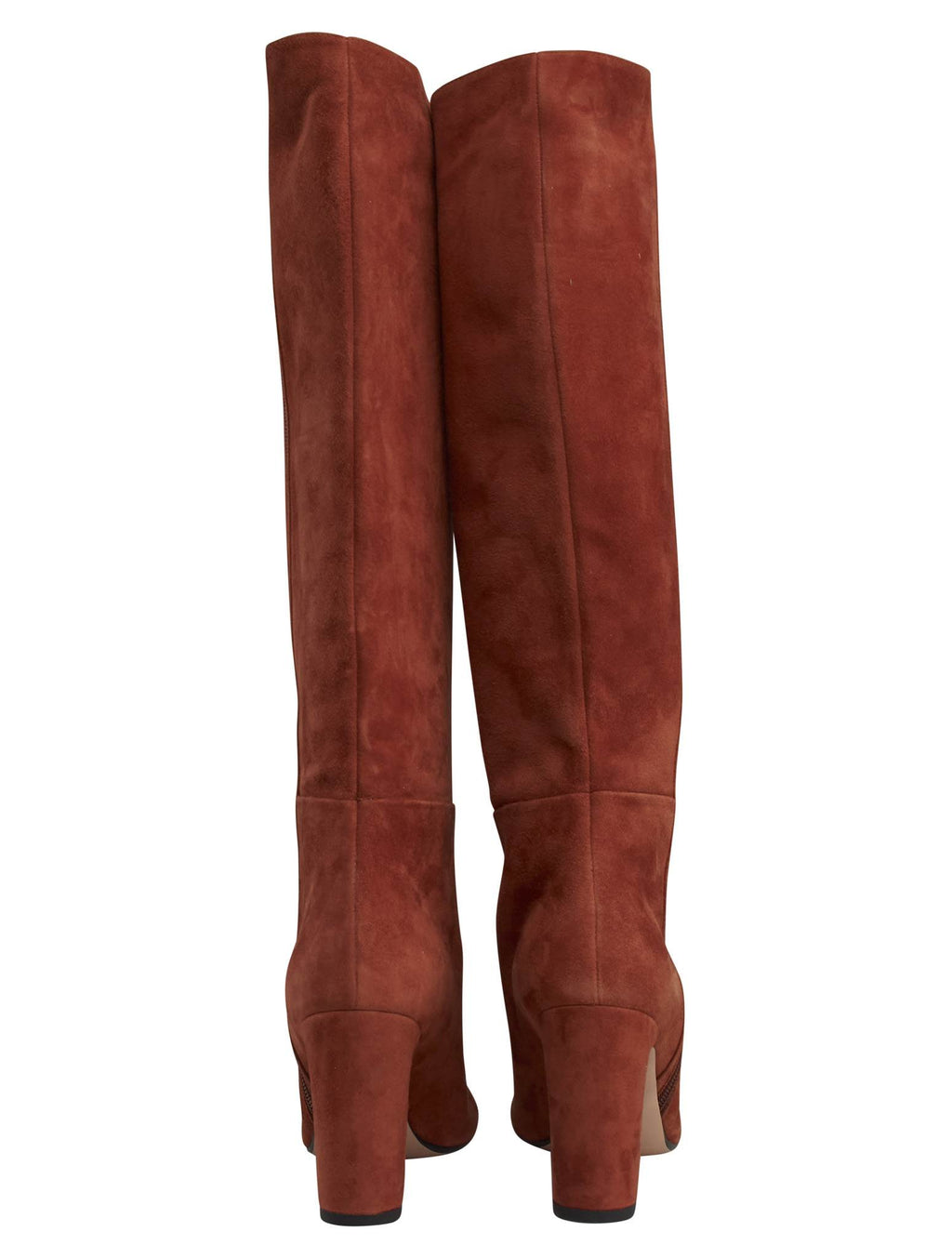 Kiton Orange Leather Suede Boots