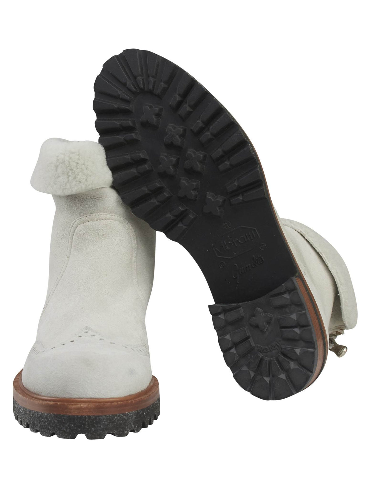 Kiton Gray Leather Suede Boots