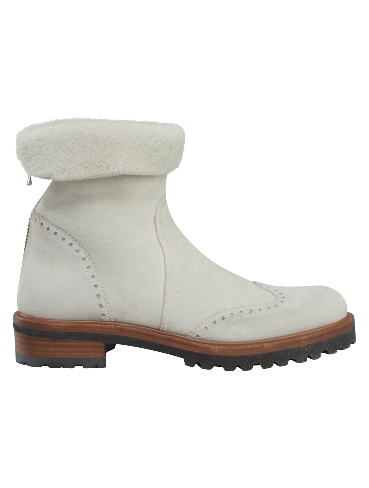 Kiton Gray Leather Suede Boots