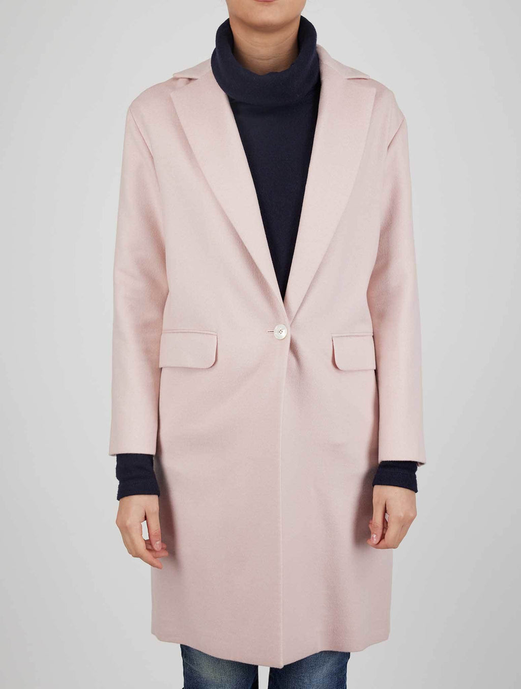 Kiton Pink Cashmere Silk Ea Coat