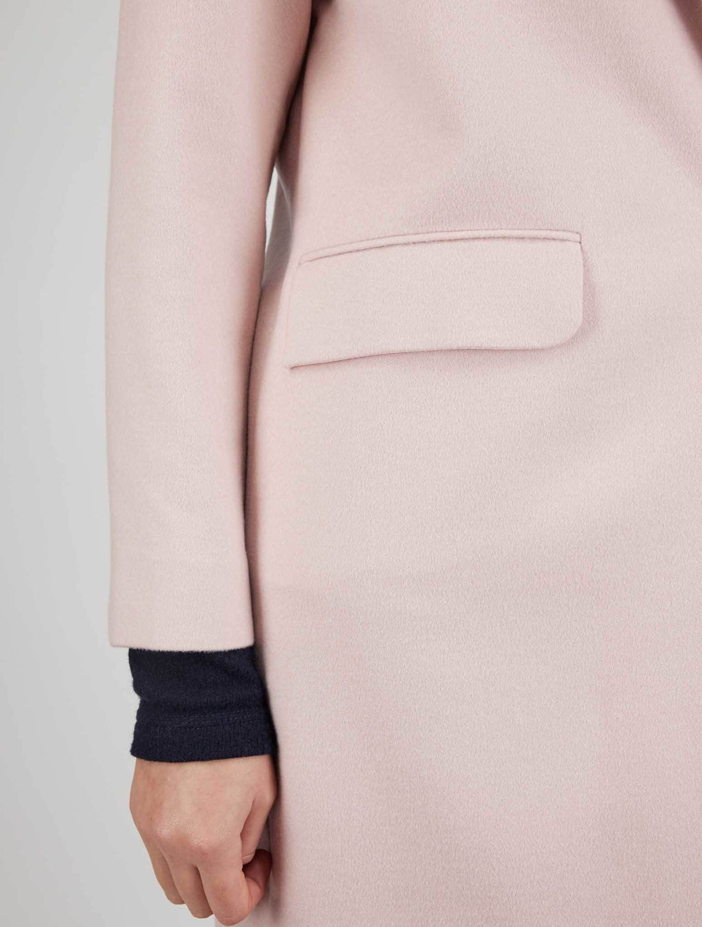 Kiton Pink Cashmere Silk Ea Coat