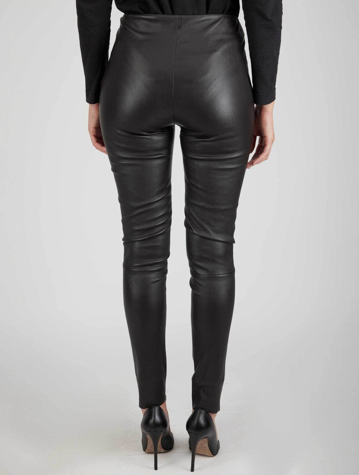 Kiton Brown Leather Pants