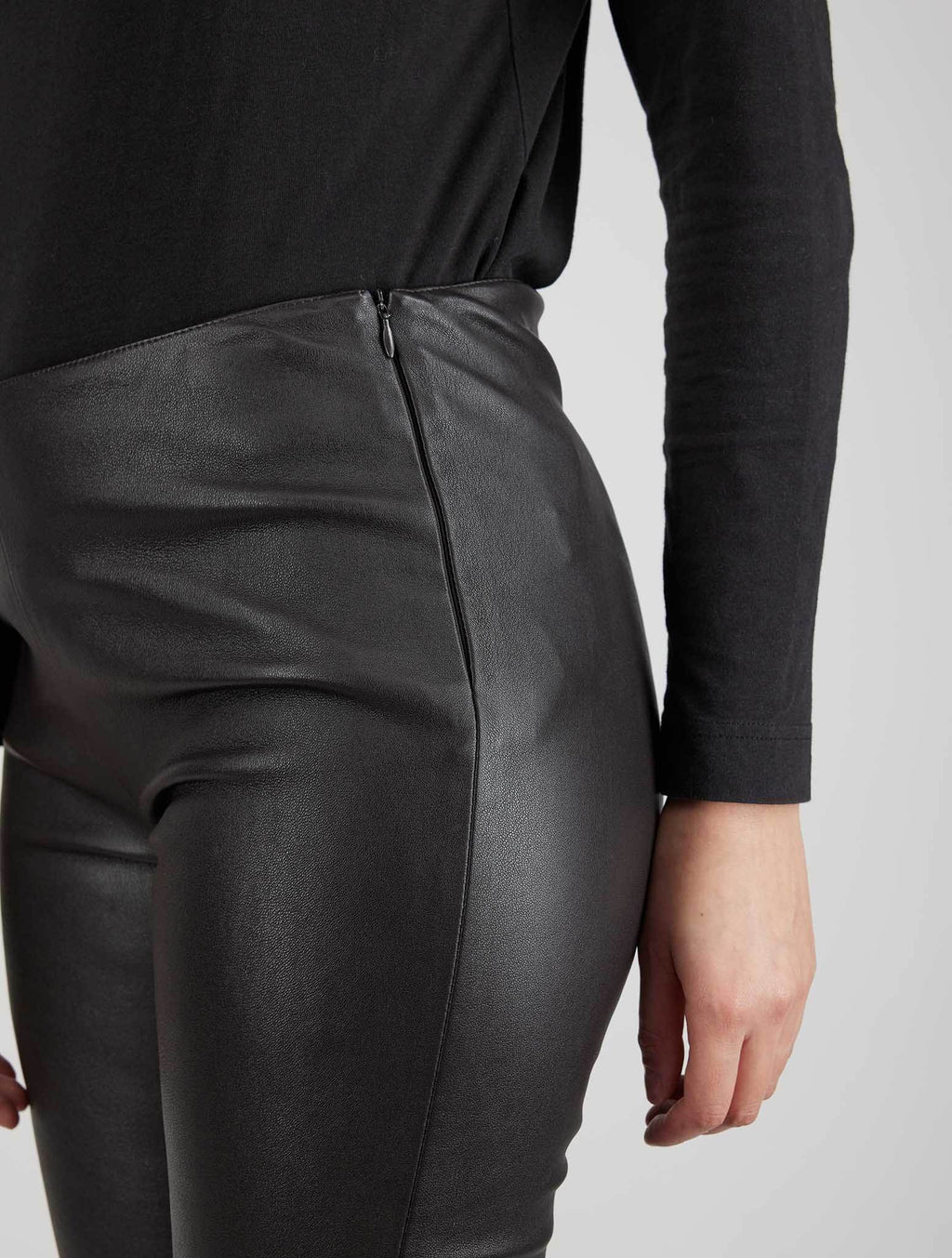 Kiton Brown Leather Pants