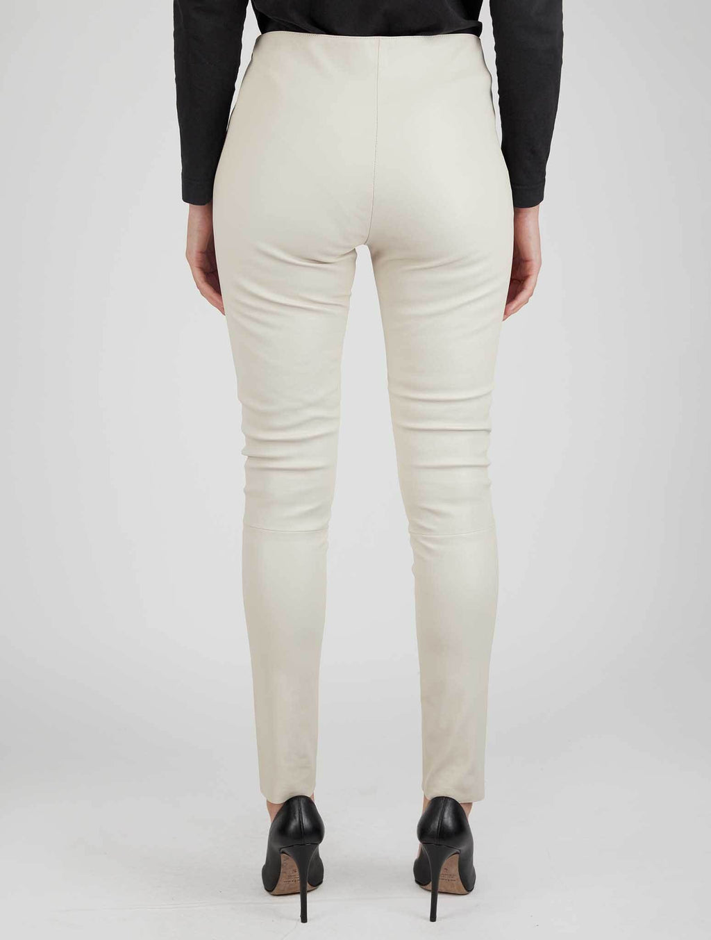 Kiton Beige Leather Pants
