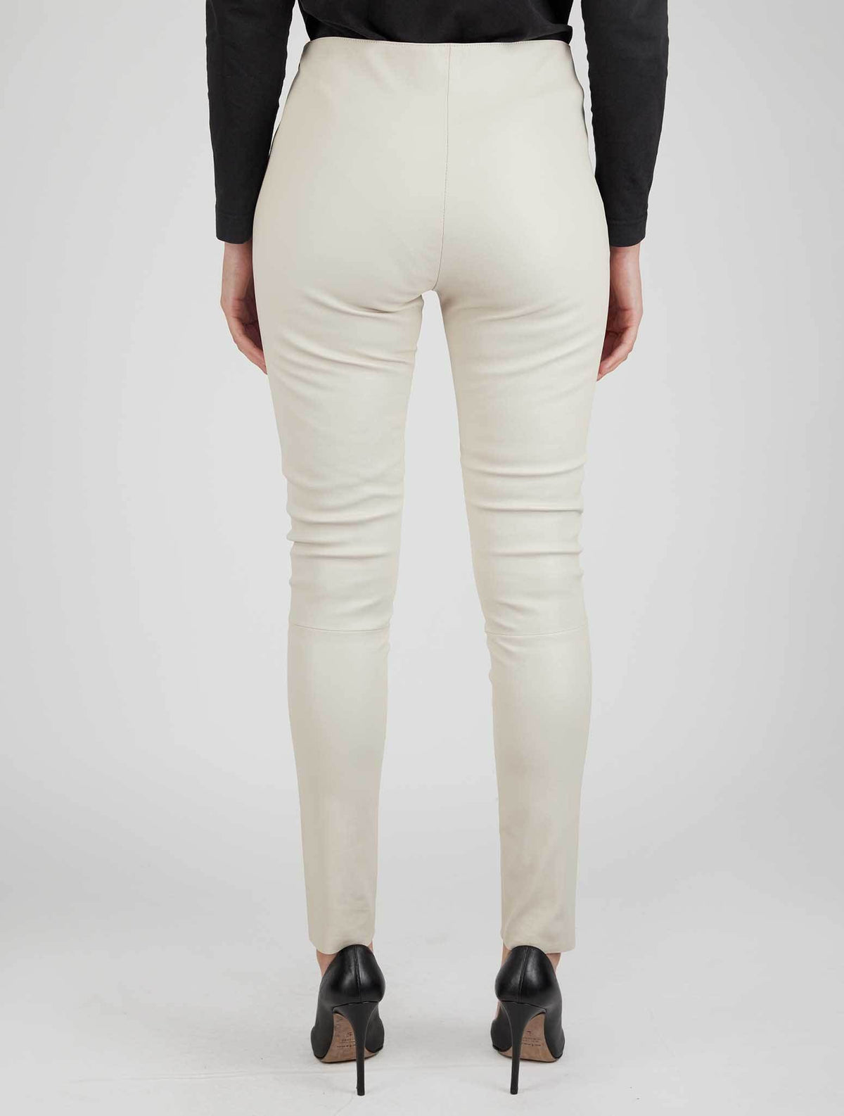 Kiton Beige Leather Pants