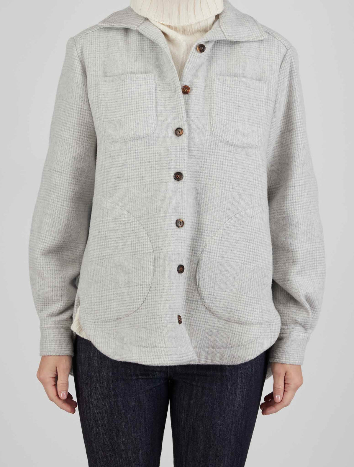 Kiton Gray Wool Cashmere Blazer