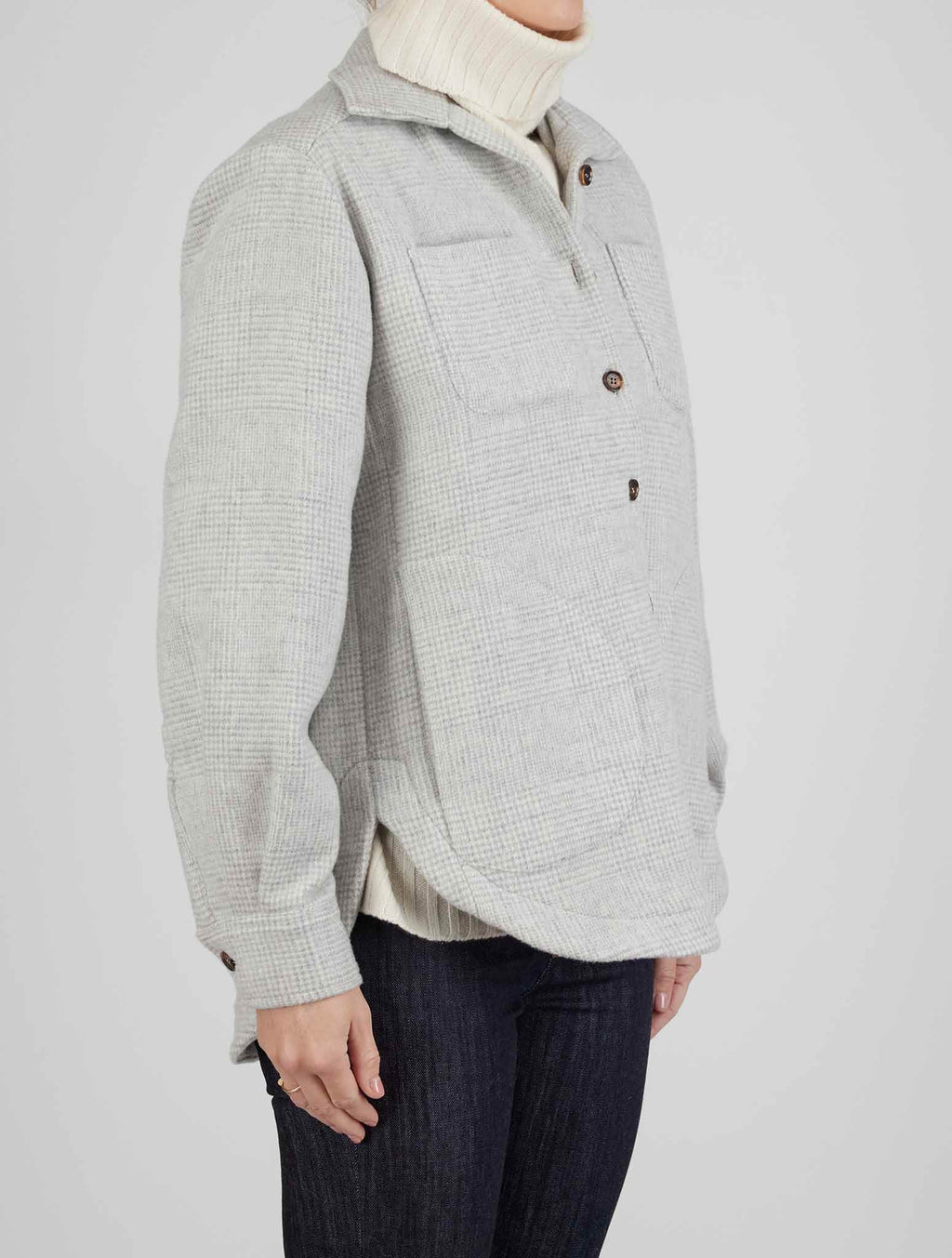 Kiton Kiton Gray Wool Cashmere Blazer Gray 001