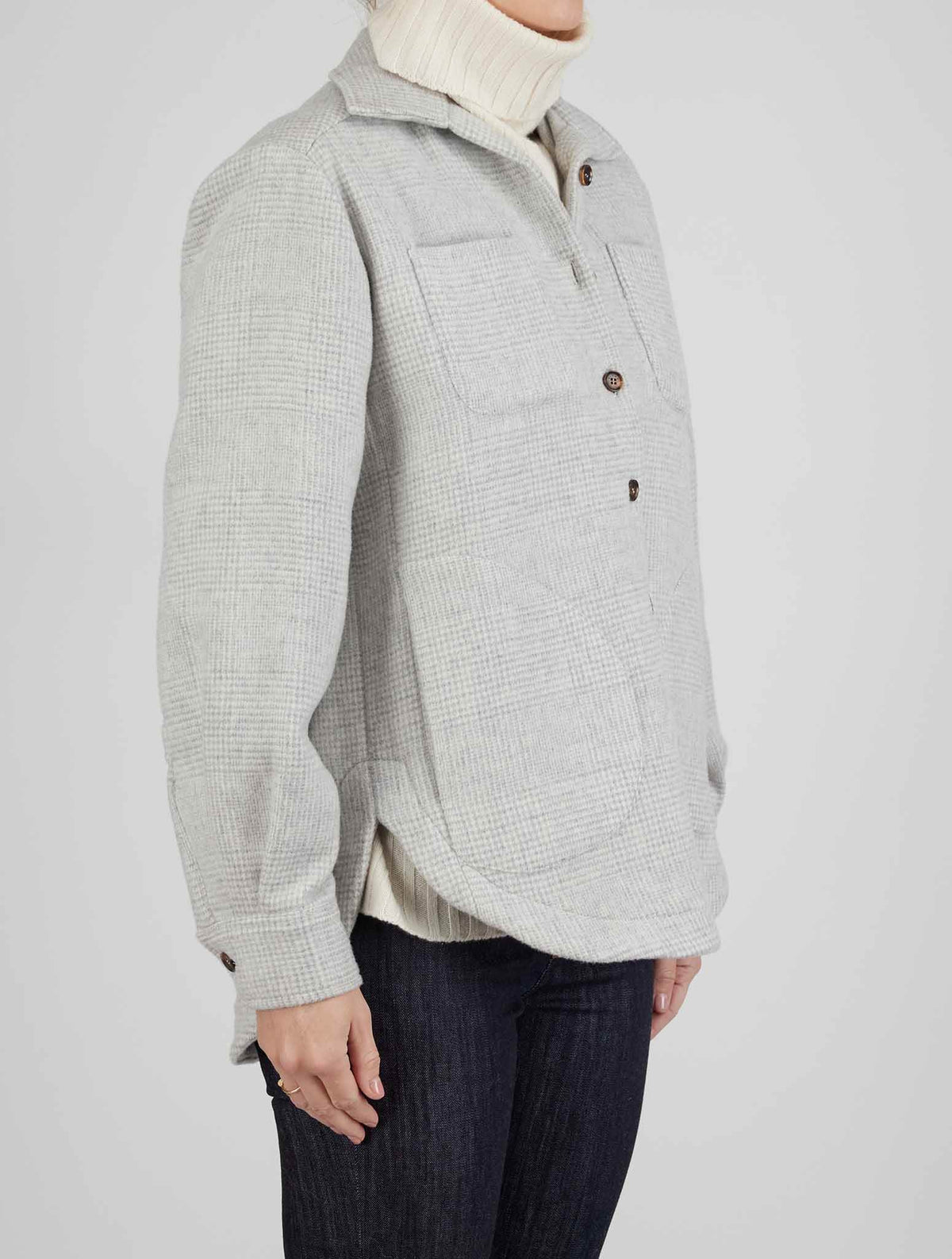 Kiton Kiton Gray Wool Cashmere Blazer Gray 001