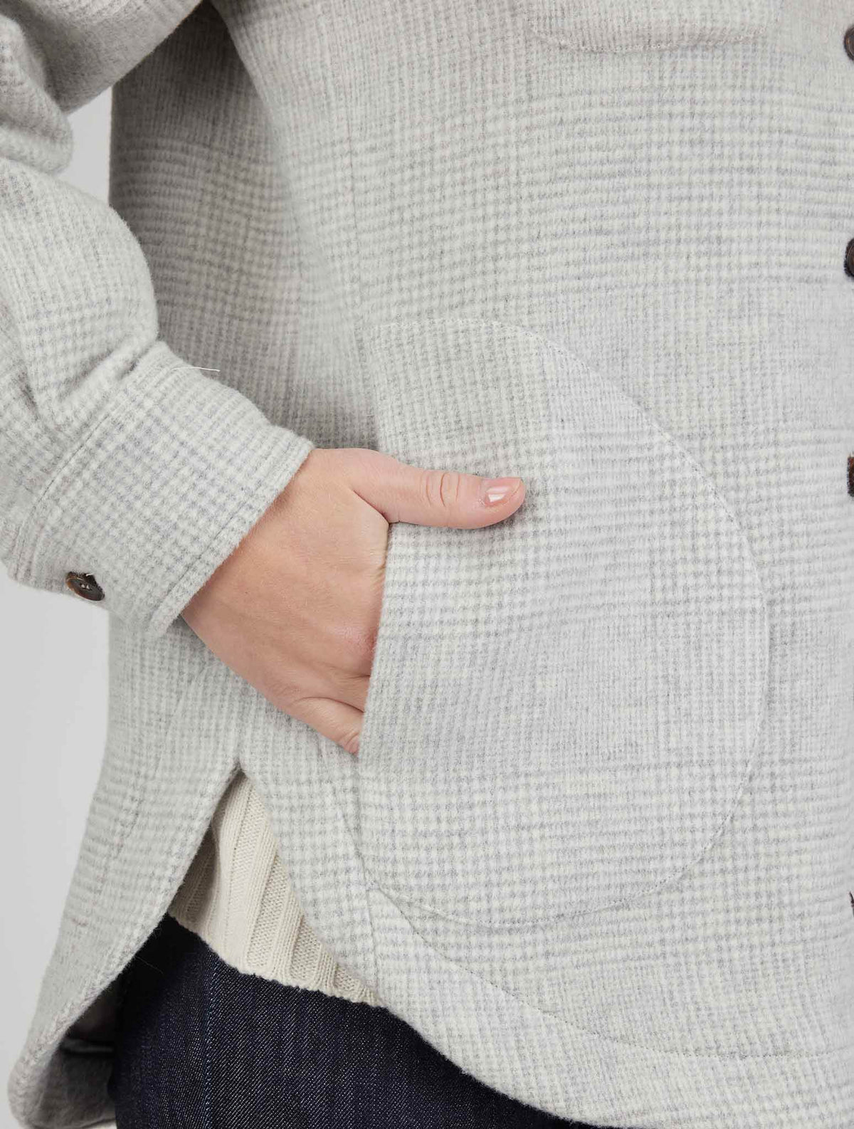 Kiton Gray Wool Cashmere Blazer