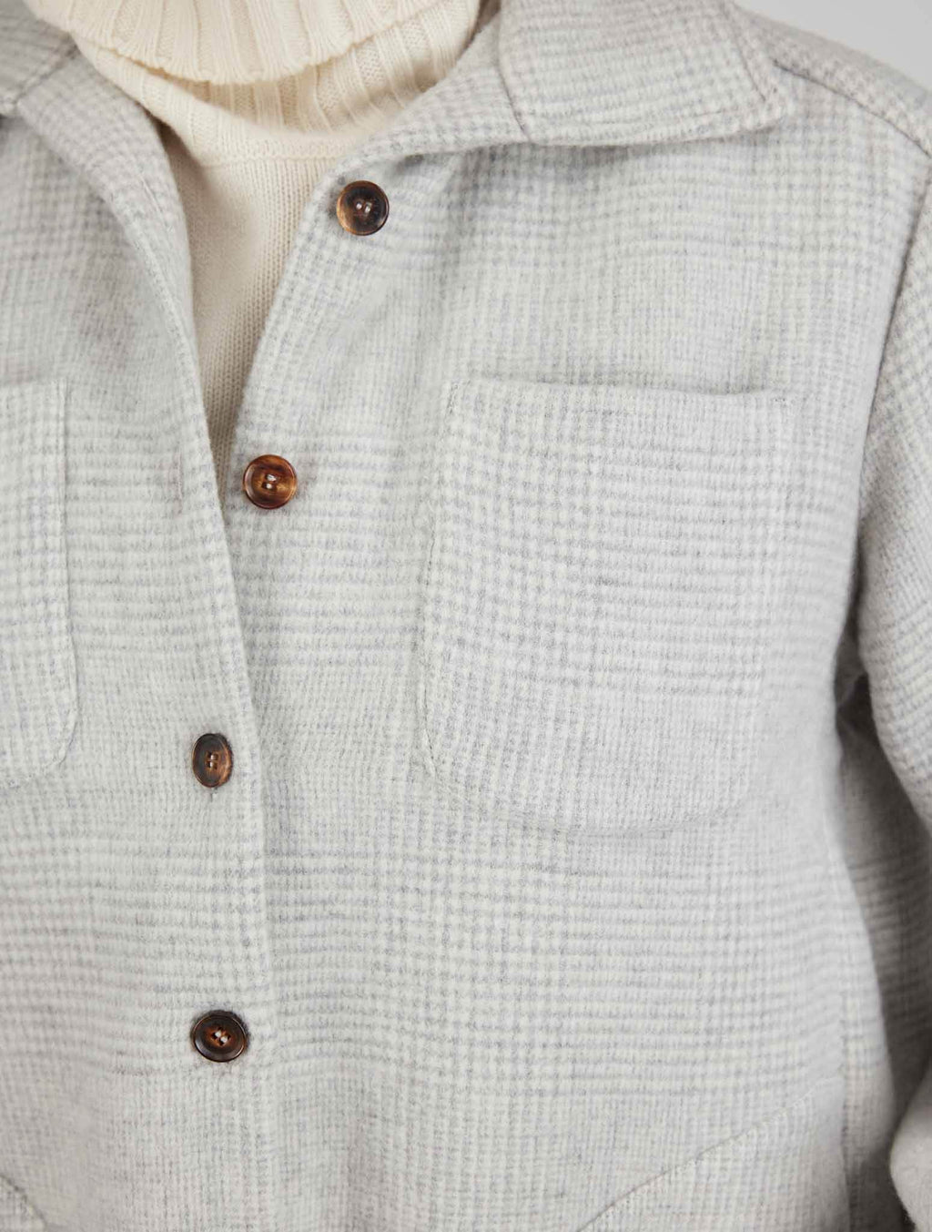 Kiton Gray Wool Cashmere Blazer