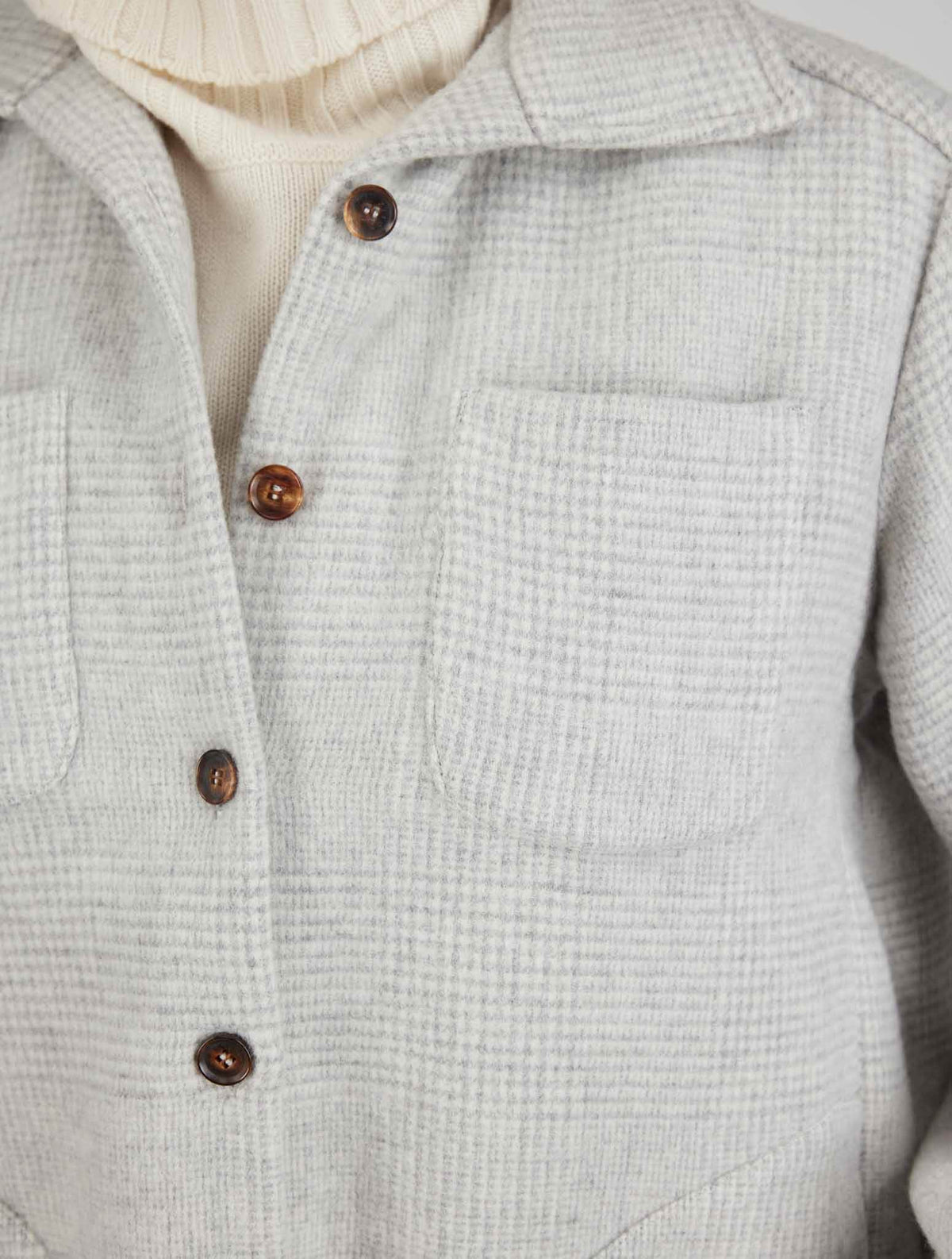 Kiton Gray Wool Cashmere Blazer
