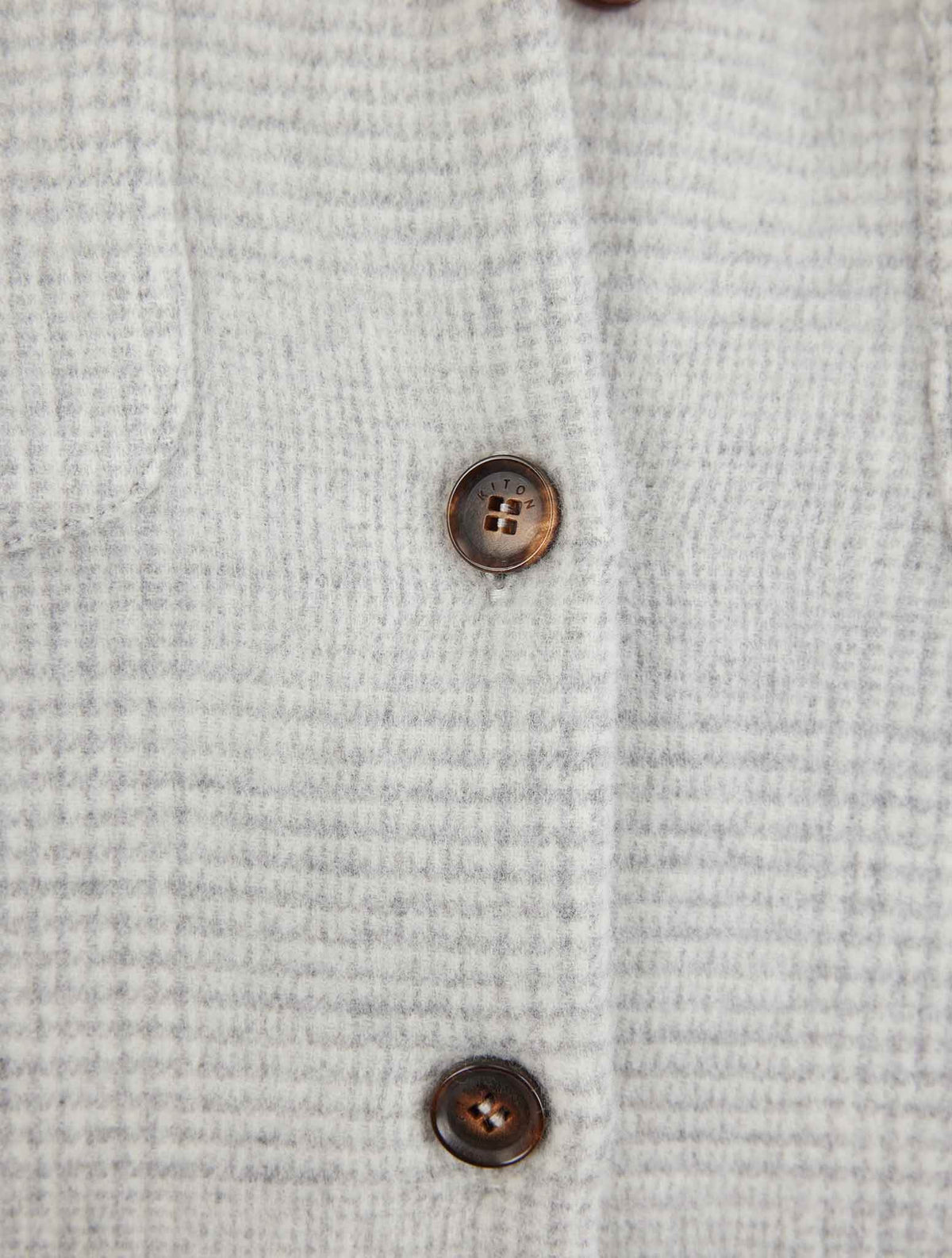 Kiton Gray Wool Cashmere Blazer