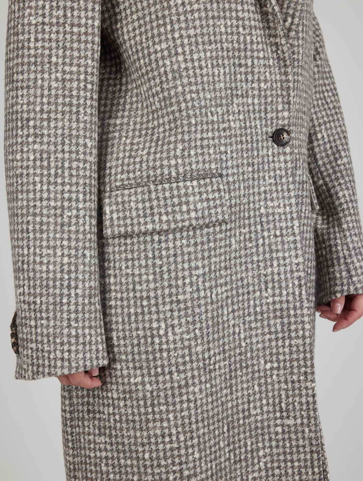Kiton Multicolor Wool Alpaca Pa Overcoat