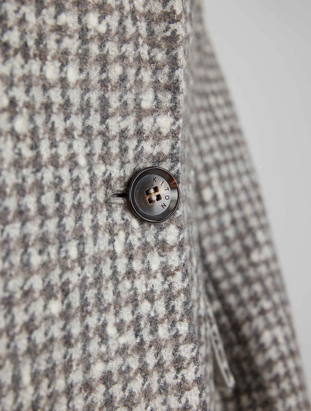 Kiton Multicolor Wool Alpaca Pa Overcoat