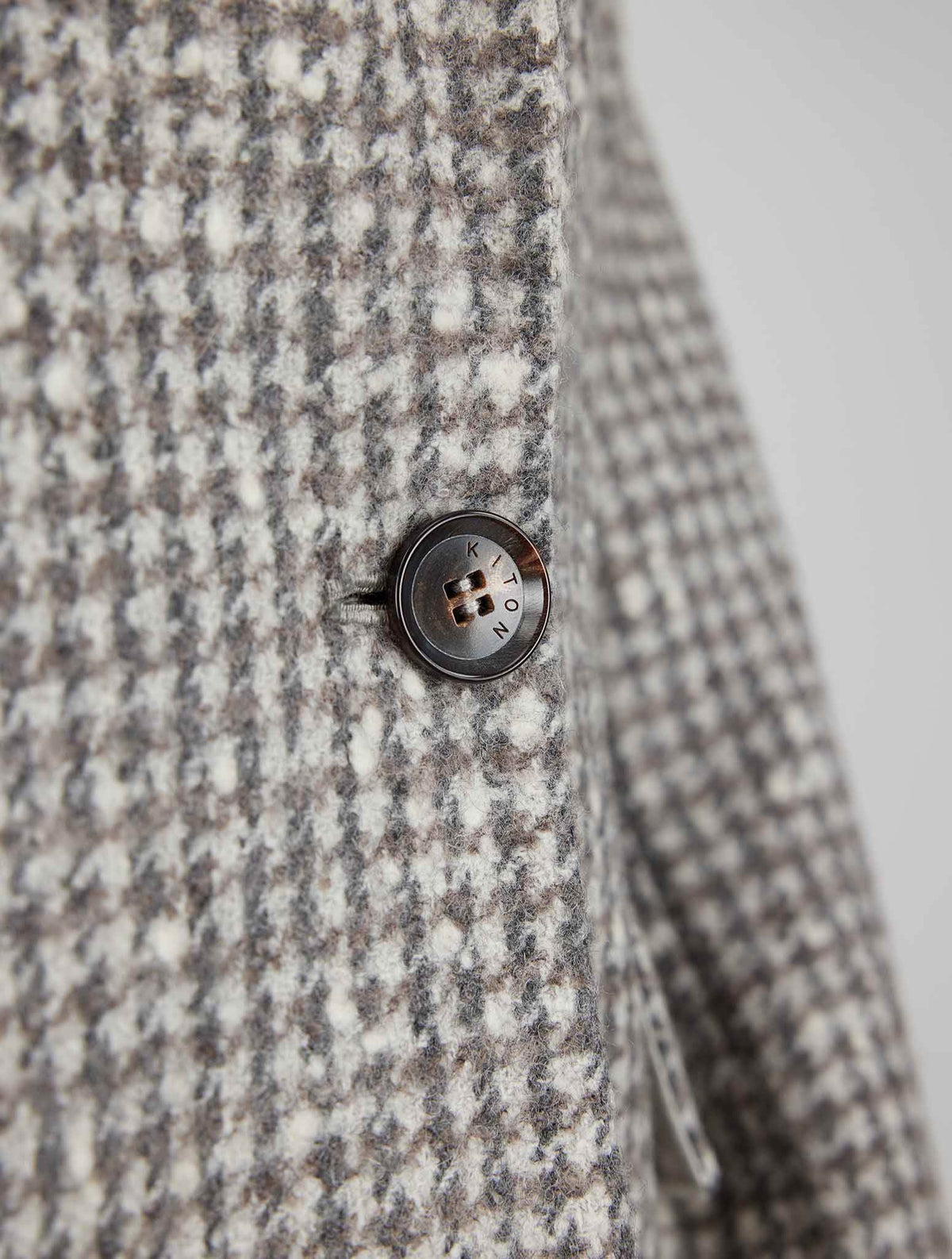 Kiton Multicolor Wool Alpaca Pa Overcoat