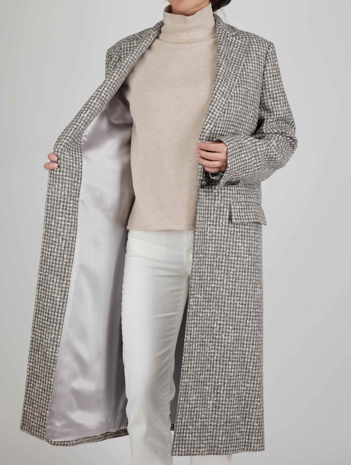 Kiton Multicolor Wool Alpaca Pa Overcoat